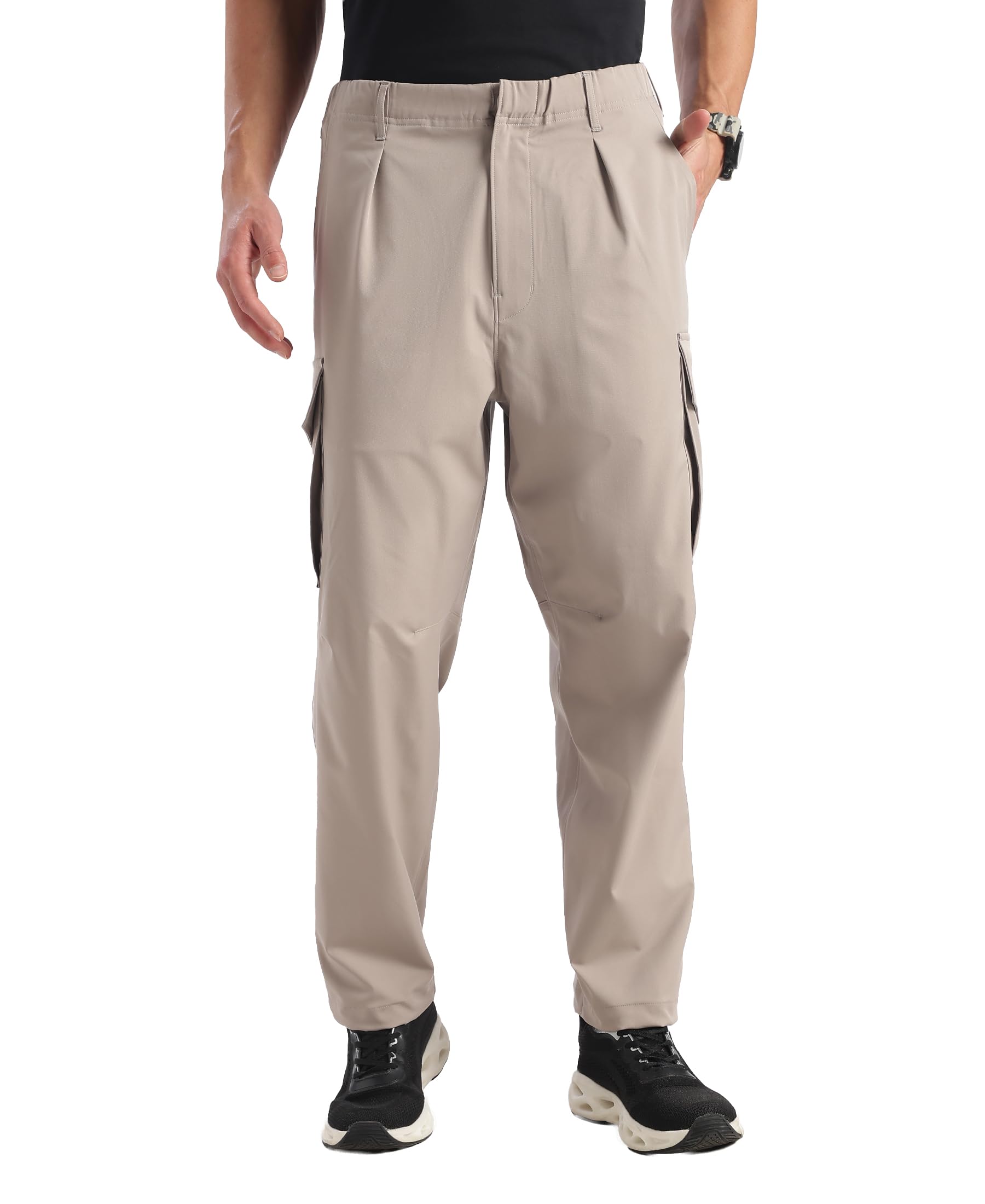 jockey Groove MZ35 Men Microfiber Fabric Oversized Cargo Utility Pants with Inner Drawstrings-picture-31