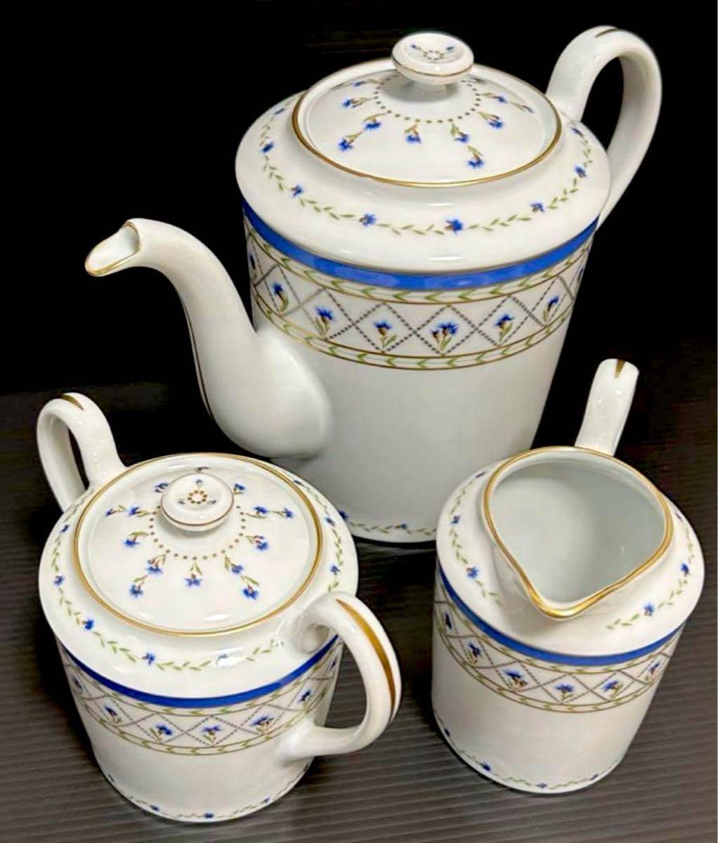 アビランド リモージュ ティーポット シュガーポット クリーマー 3点