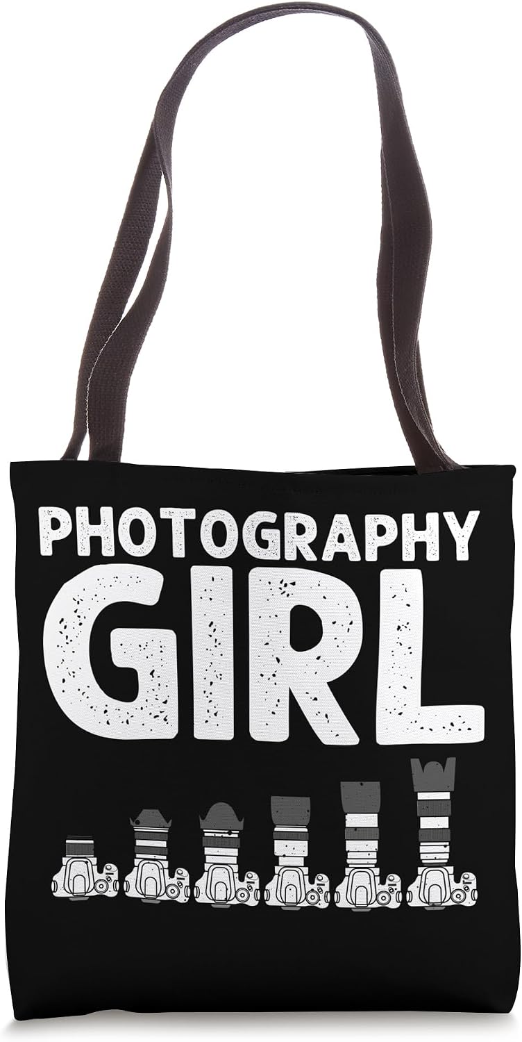 Funny Photography Design For Girls Kids Photographer Camera Tote Bag