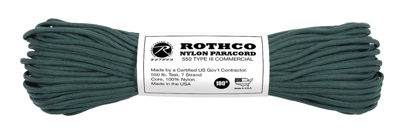 ROTHCO(ロスコ) ナイロンパラコード 30m(100ft) HUNTER GRN 123