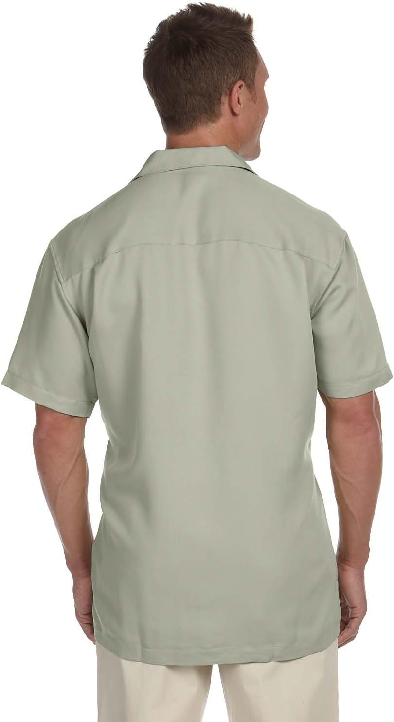 Harriton Men's Bahama Cord Camp Shirt, GREEN MIST, XX-Large