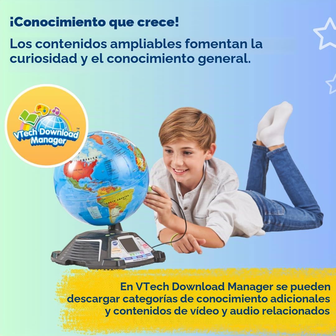 Vtech- Globo de Aprendizaje, Multicolor (80-605464)