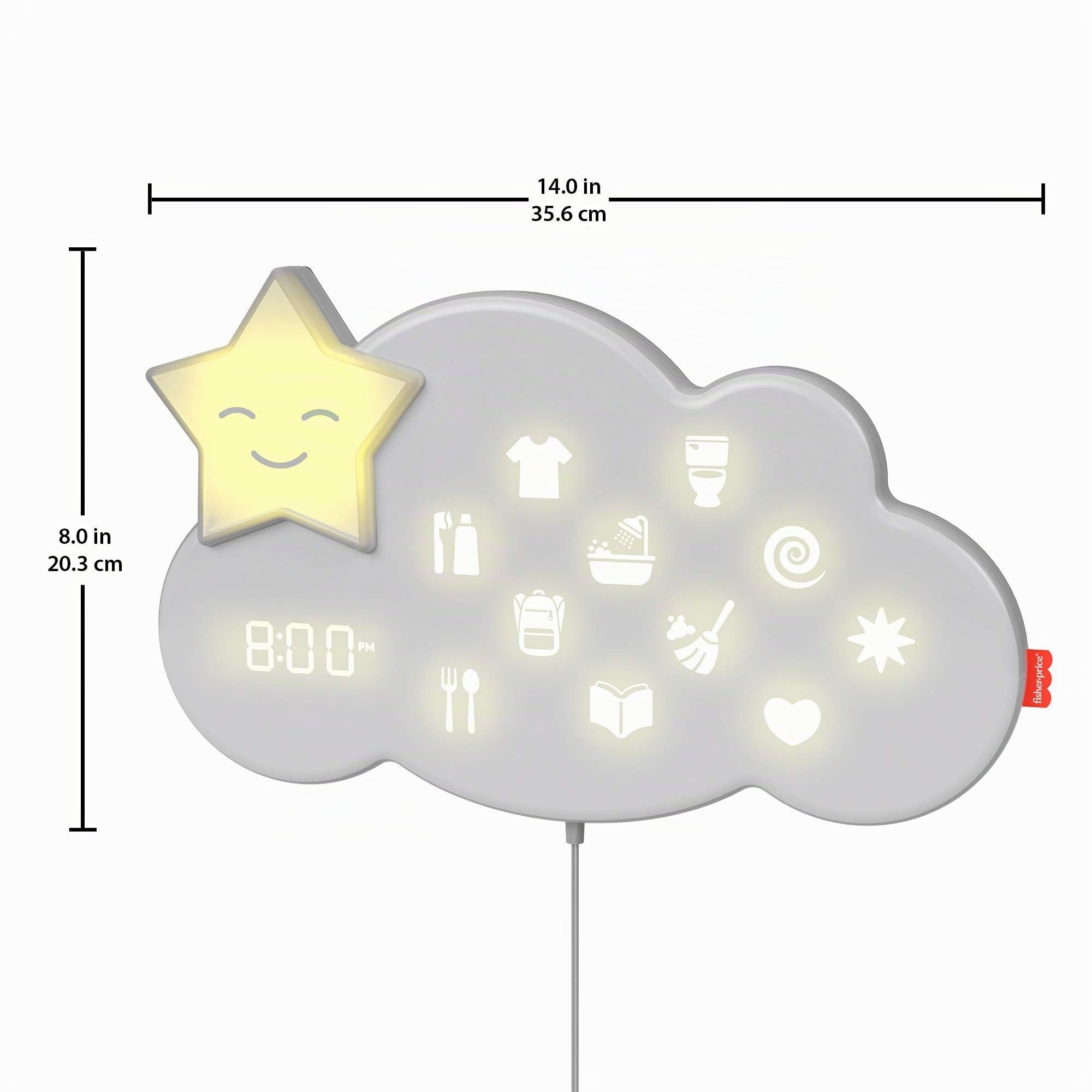 Fisher-Price Lumalou Routine della Nanna 3 in 1 con Suoni, Luci e Playlist Musicale, Assistente Interattivo per Il Sonno, Giocattolo per Neonati 0+ Mesi, GWM53