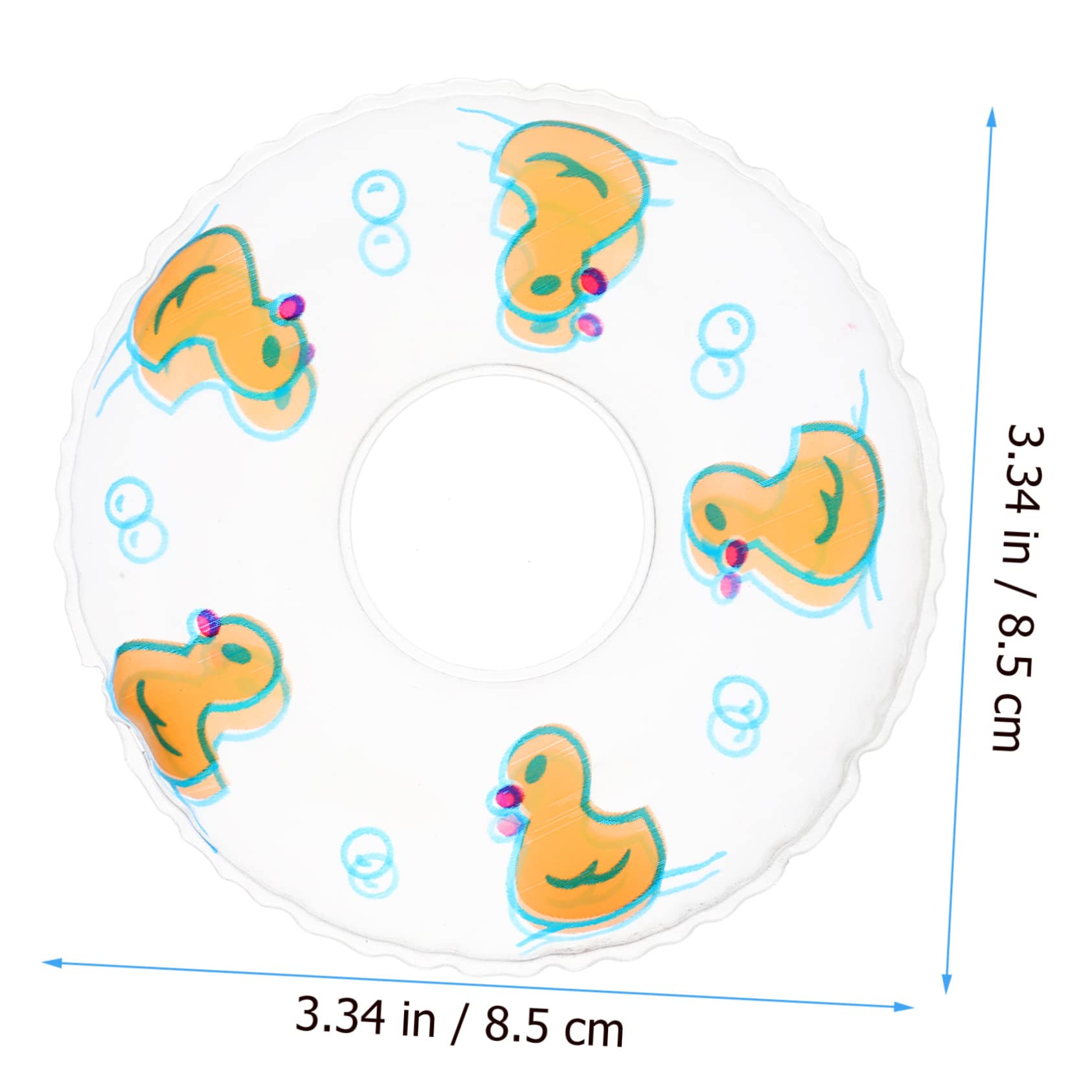 CIYODO 10pcs Cartoon Mini Swim Rings Decorative Tiny Swim Rings for DIY Mini Houses and Photo Props Smooth Surface Adornment Lovely Decorative Accessories