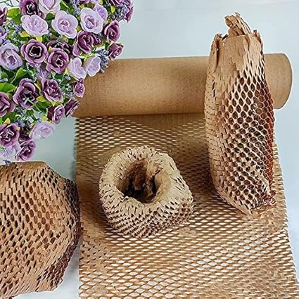Box Brother Box Brother Paper Bubble Roll || Bubble Wrap Roll || Ecofriendly Paper Bubble Wrap || Honeycomb Kraft Paper Bubble Wrap Packaging Roll (15 Inches x 20 Meter)