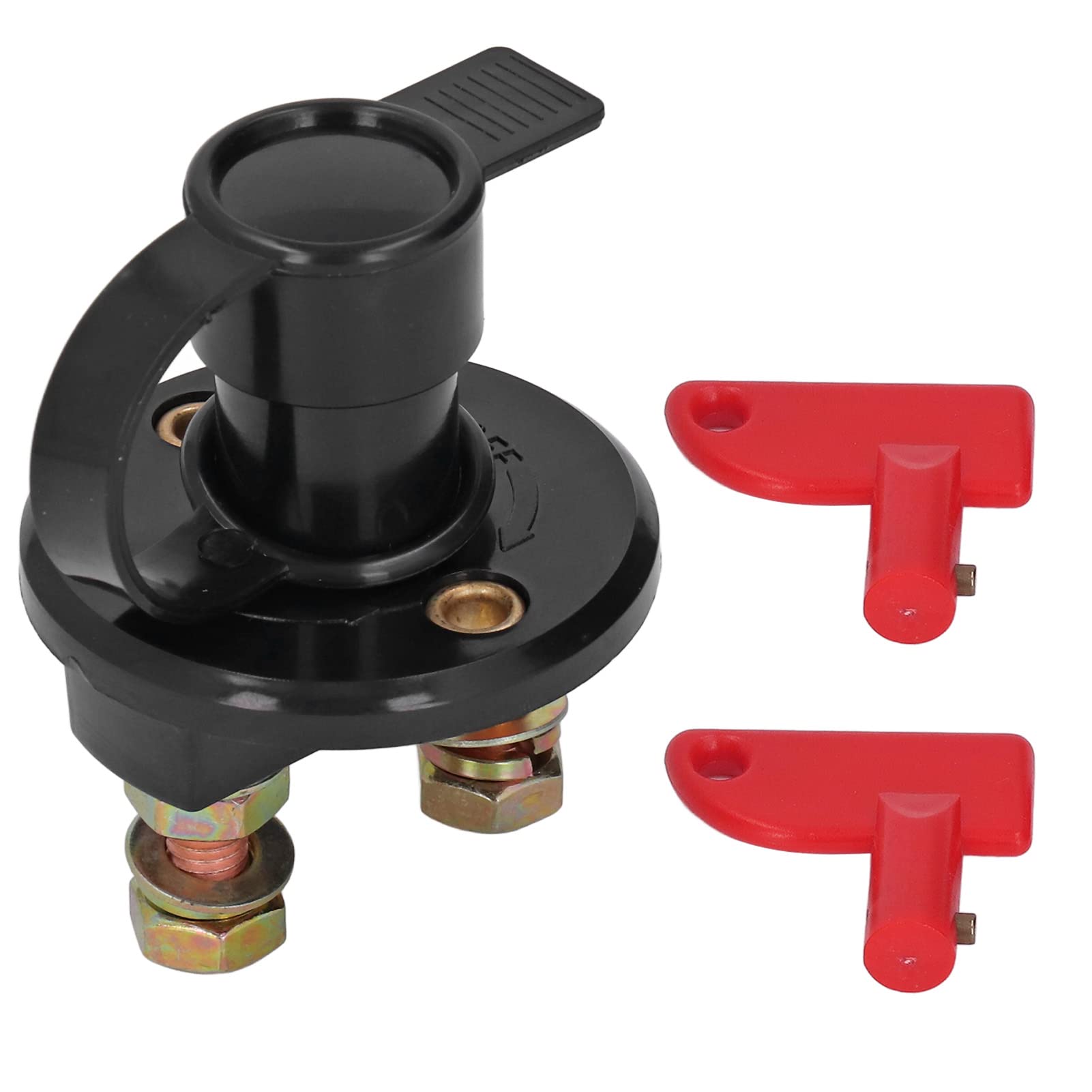 Rustproof Battery Power Cut Off Switch Isolator for Car Boat,Easy to Install,ABS Brass Material