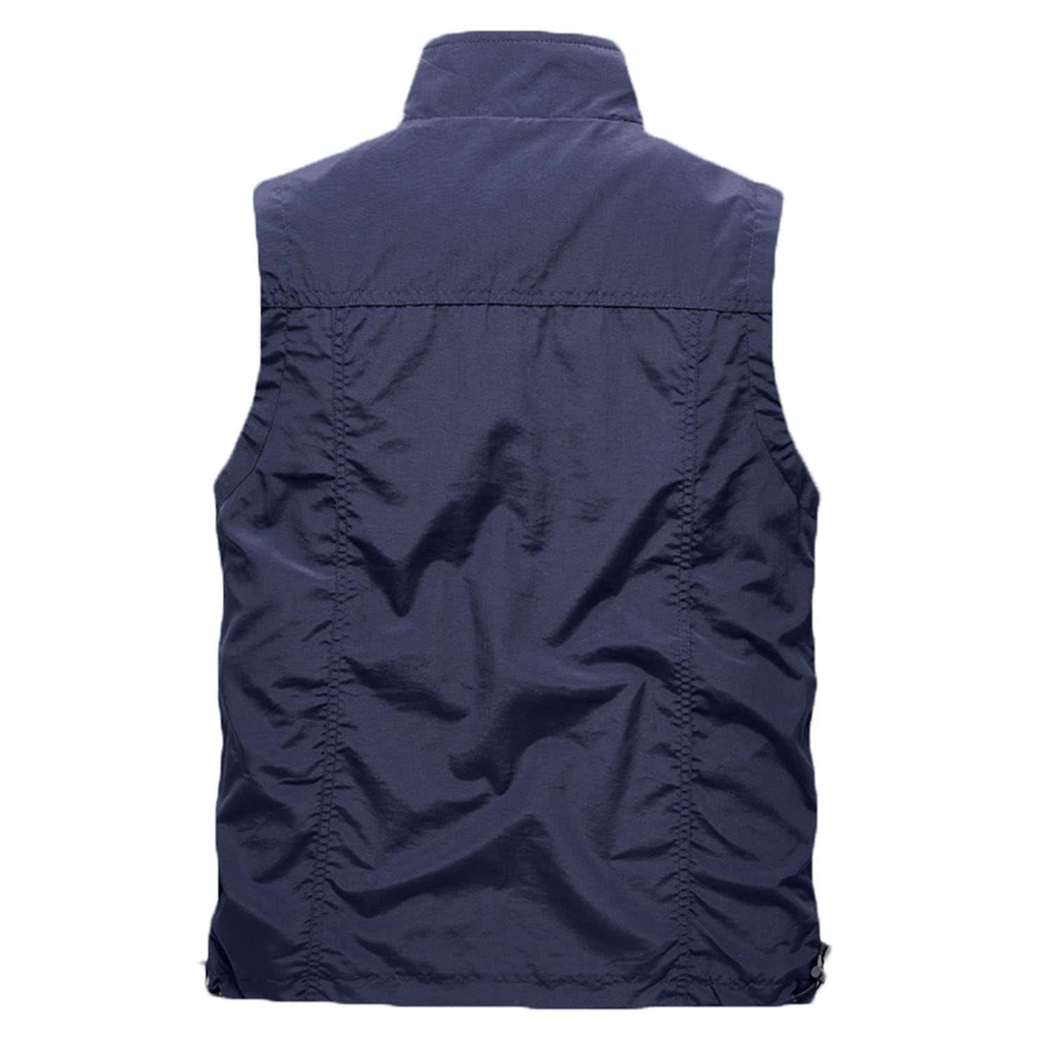 Chaleco para Hombre Chaleco Sin Mangas con Multibolsillos Chaleco De Pesca Exteriores Chaleco De Viaje Transpirable Chaqueta De Fotografía Multifuncional