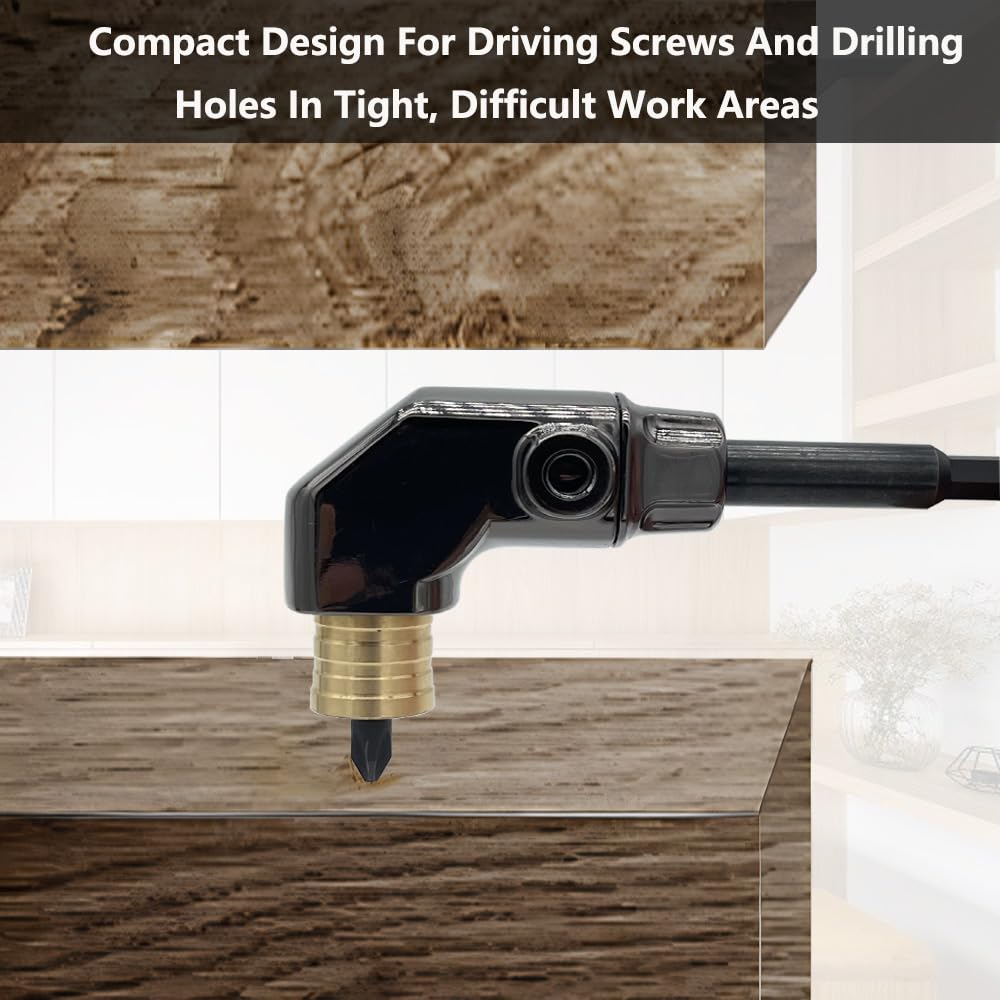 Right Angle Drill Attachment, Metal Body 90 Degree Drill Adapter — Amazon image 4