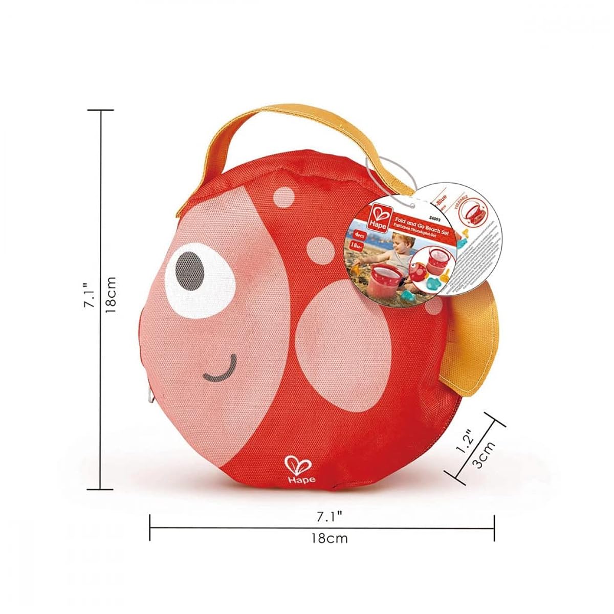 Ensemble De Plage Chantier - Hape - Dès 3 Ans - Pelleteuse, Bulldozer