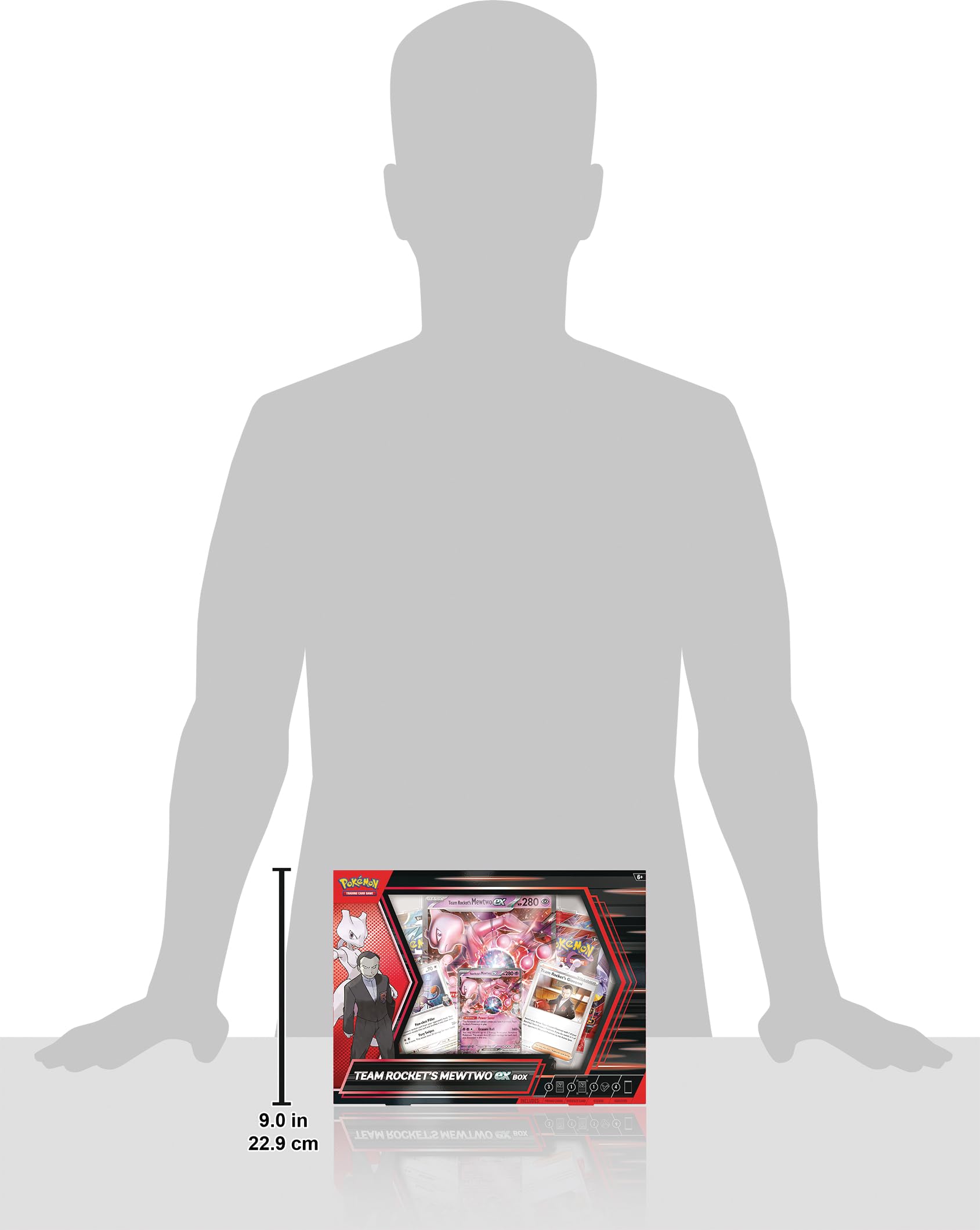 ポケモンカードゲーム TEAM ROCKET'S MEWTWO EX BOX Pokemon TCG: Team Rocket's Mewtwo ex Box - 4 Packs, Promos