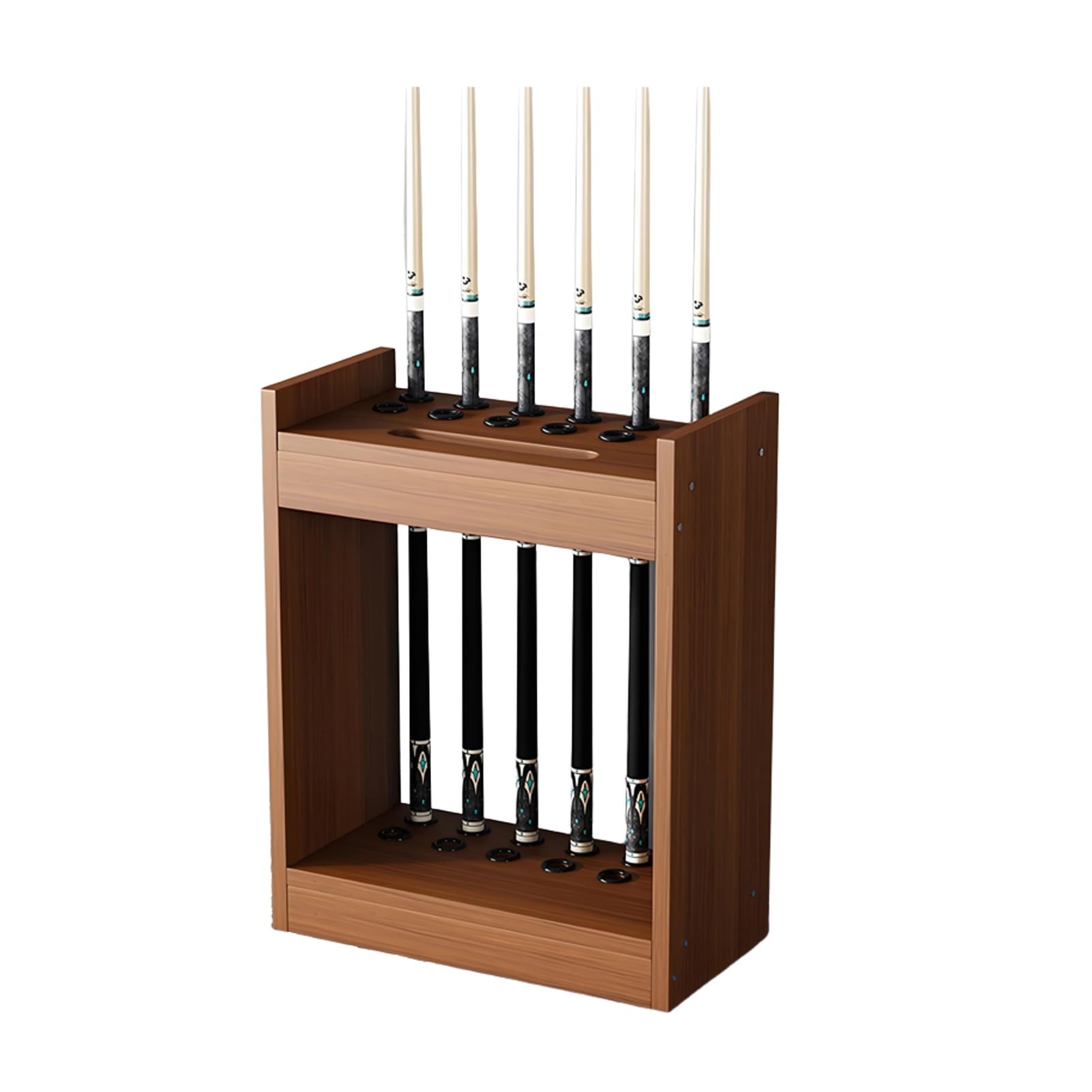 ZFUCMAYL Billiard Cue Racks,Billiards Pool Stick Holder,Display Floor Storage for,with Triangular Bracket Slot,Space Saving