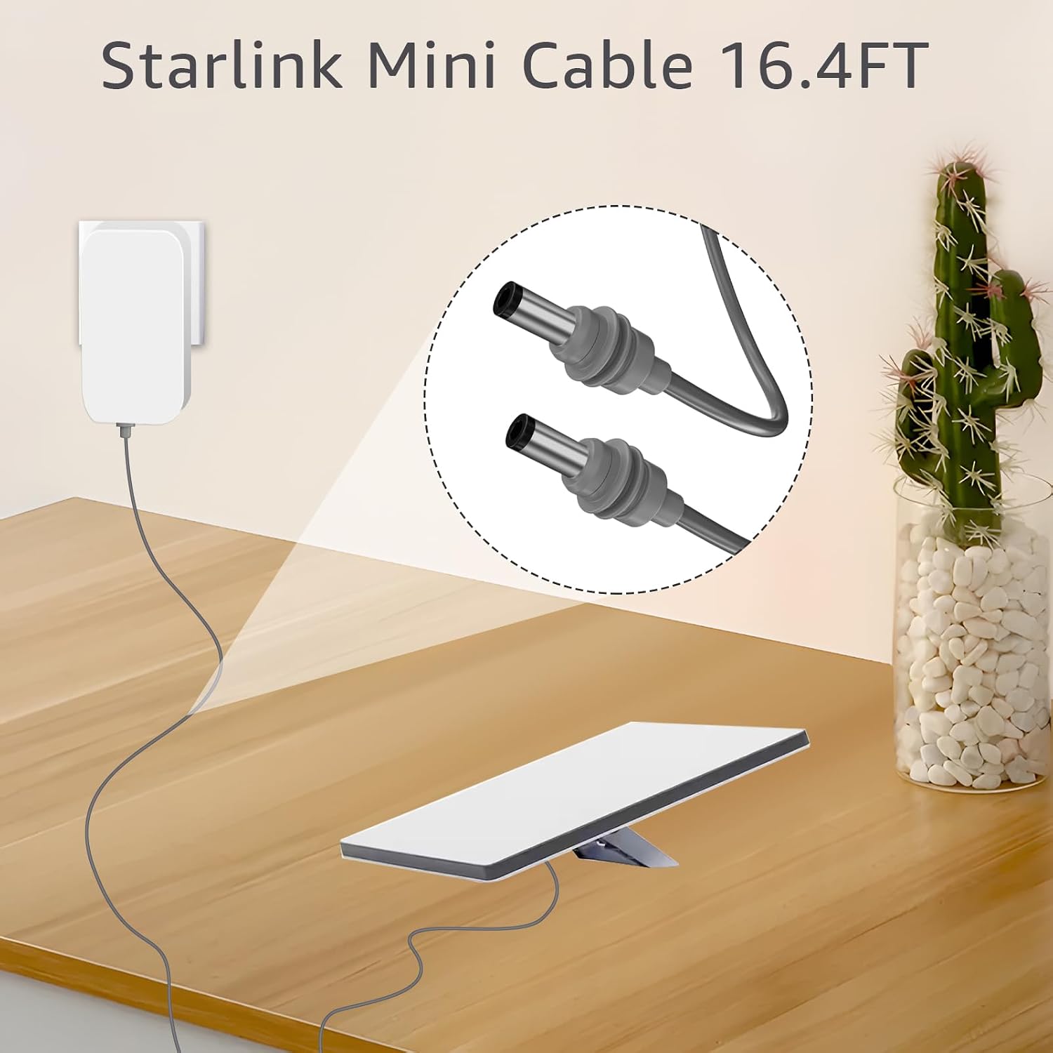 Compatible with Starlink Mini Power Cord, 16.4-Foot DC to DC Extension Cable Male Connector, Wire Diameter 18AWG, Suitable for Starlink mini Outdoor Waterproof Power Cord Replacement Accessories image 5