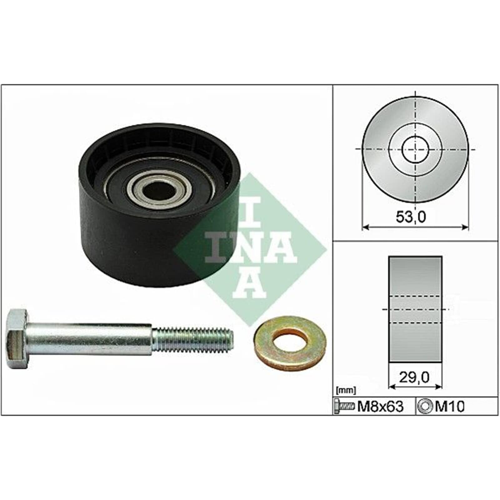 INA 530 0622 30 Kit cinghia distribuzione pompa acqua 30 mm con guarnizione Compatibilità con ALFA ROMEO 147 937, FIAT PUNTO 188 BRAVO II 198 Doblo Station Wagon 119, 223 Doblo Cargo 223