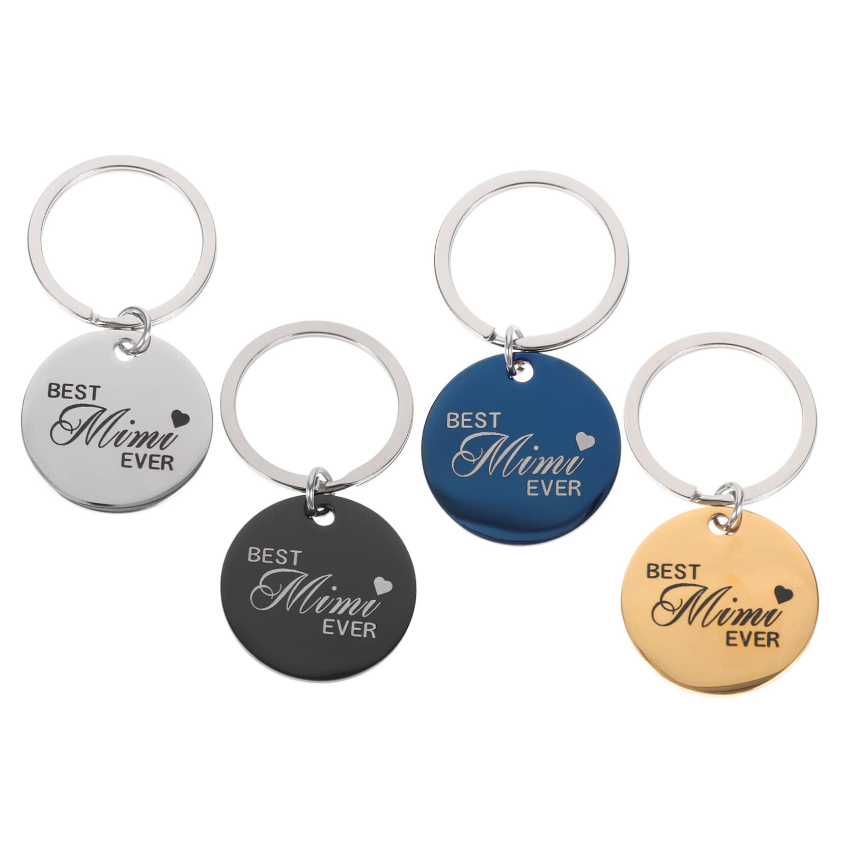 POPETPOP 12 Pièces Étiquettes Cadeaux D'Identification Pour Animaux De Compagnie Pour Cadeaux Porte-Clés Étiquettes Métalliques Étiquettes De Chien Personnalisées Étiquettes Rondes Pour