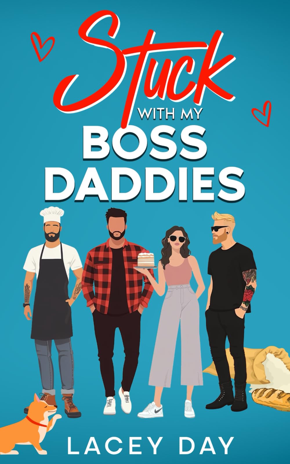 Stuck with my Boss Daddies: A Spicy Small Town Reverse Harem Romance (Men of Medford)