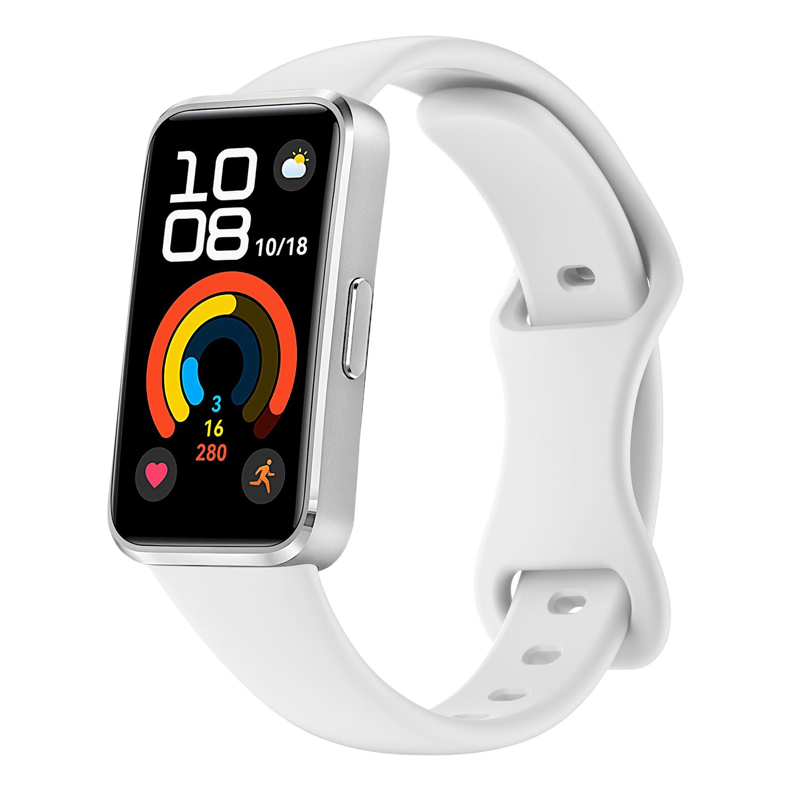 XMUXI Compatible with Huawei Band 10/8/9 Silicone Strap Soft Watch Replacement Straps Compatible with Huawei Band 8/9/10 Adjustable Lightweight for Men Women(No Watch)-picture-25