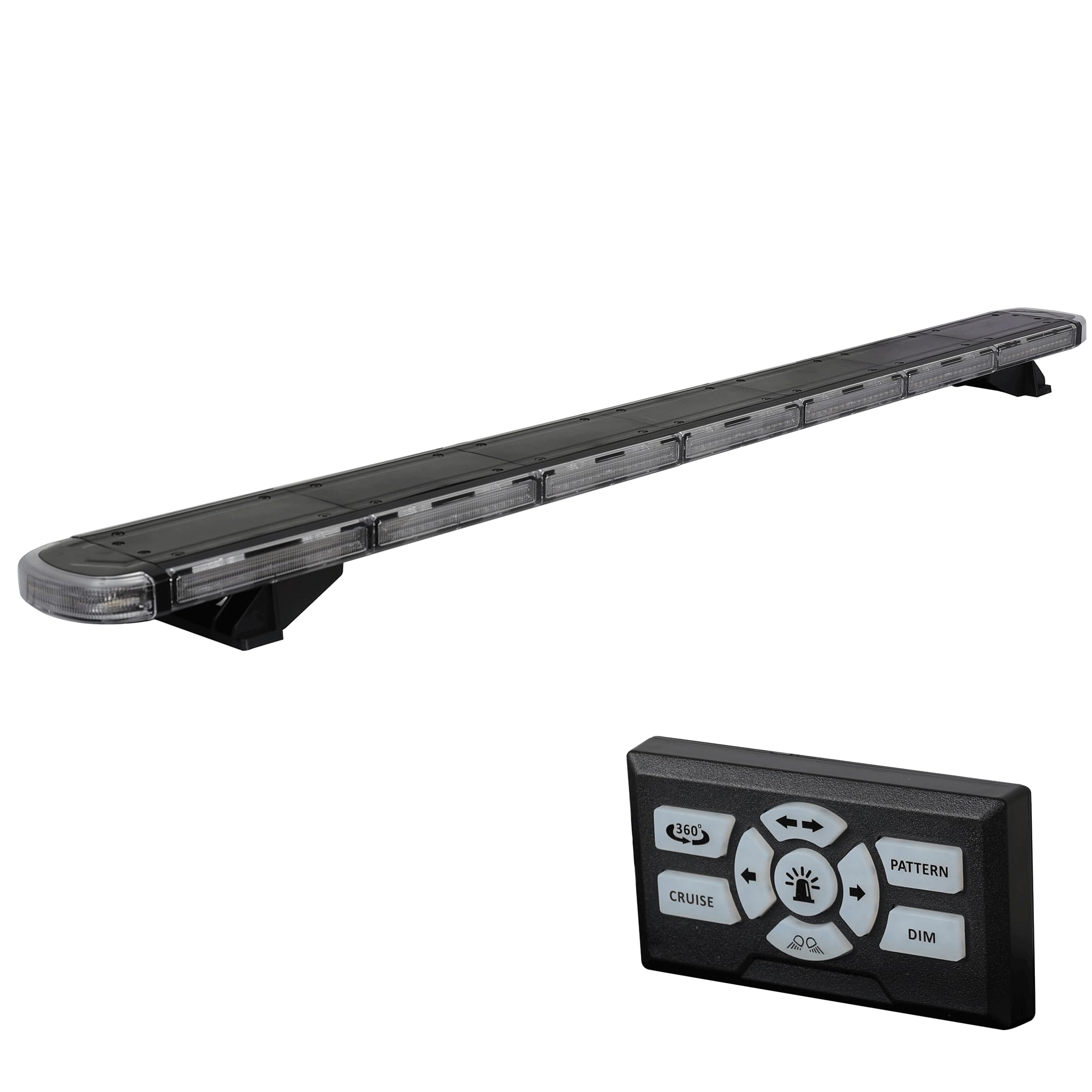 Ryme Automotive Puente Luminoso LED Ámbar 1218 mm - 220W, 260 LEDs, Alta Potencia, IP69K, Homologado para Seguridad y Emergencias