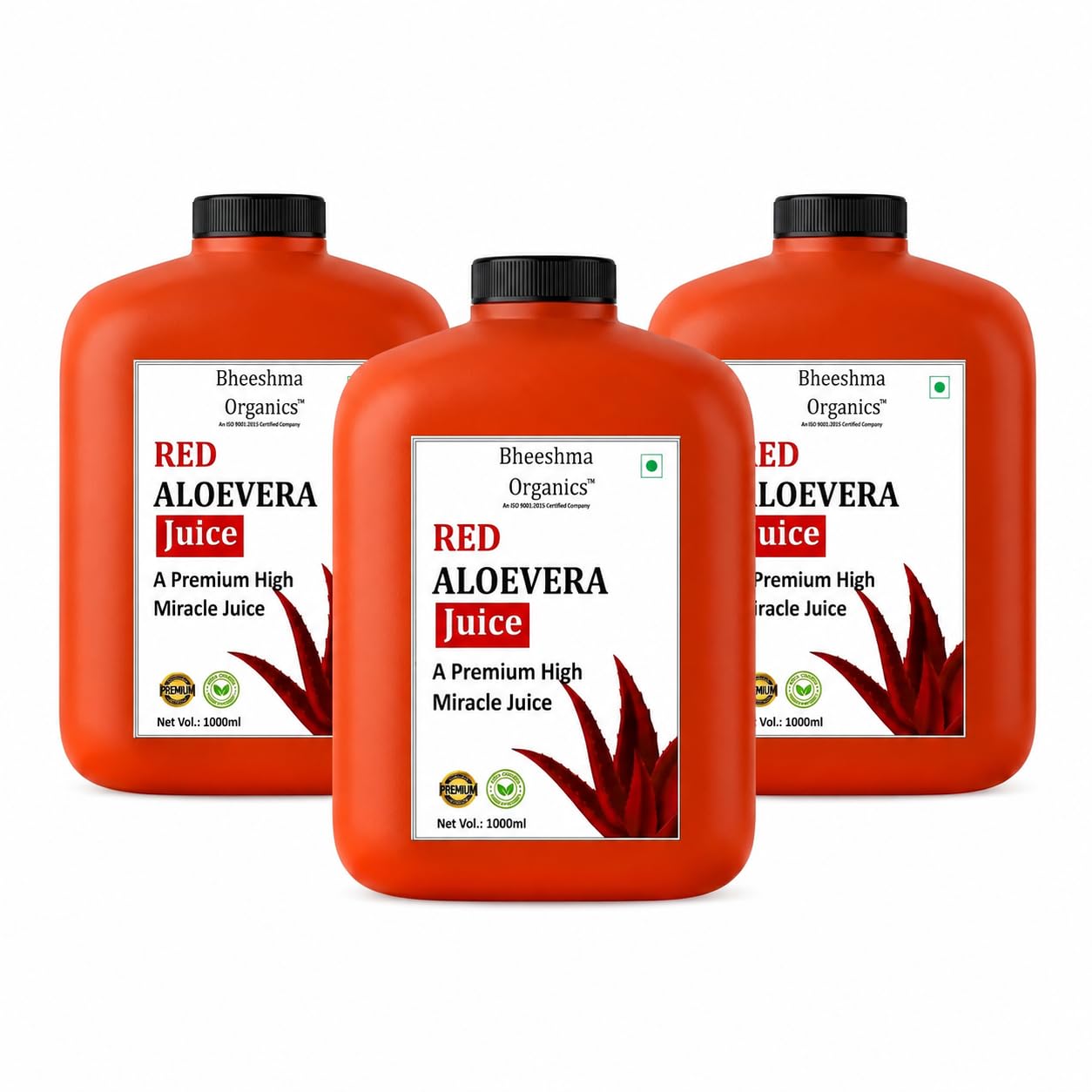 Red Aloe Vera Juice 1L X Pack Of 3 | Immunity Booster, Digestion Support, Skin Glow & Detox Drink | No Added Sugar, No Chemicals | 100% Pure Organic Ayurvedic Juice | Lab Tested-image-8
