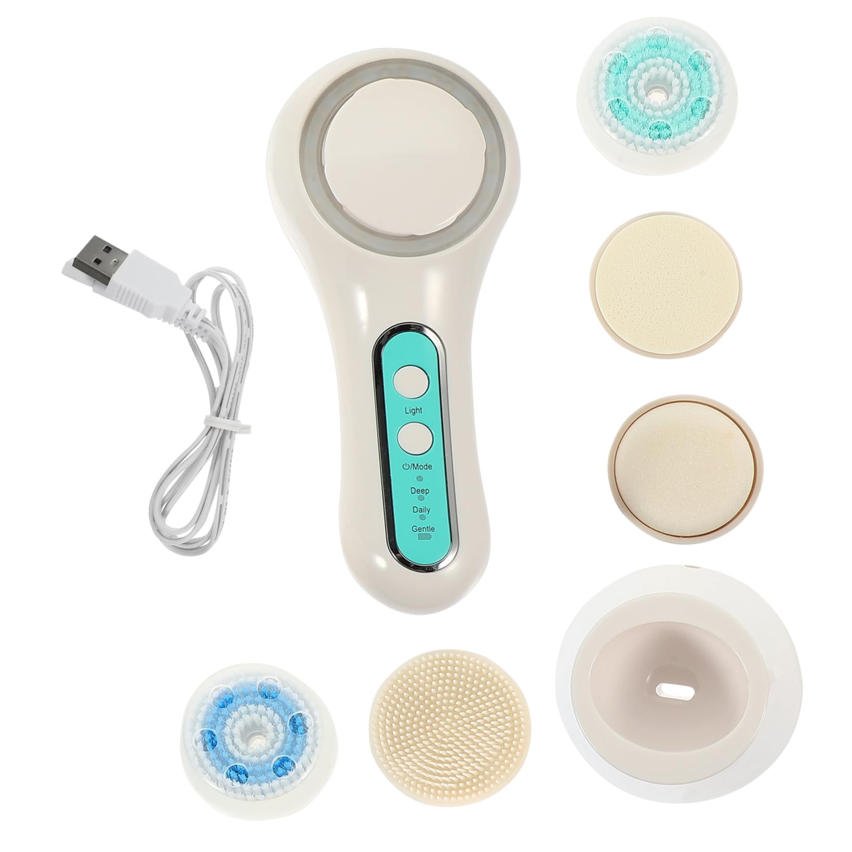 FOMIYES 1 Juego cepillo de limpieza facial pinzas para el pelo de plátano rosa cepillo exfoliante facial cuidado personal quitar puntos negros limpiador de poros limpiador facial IPL AbS