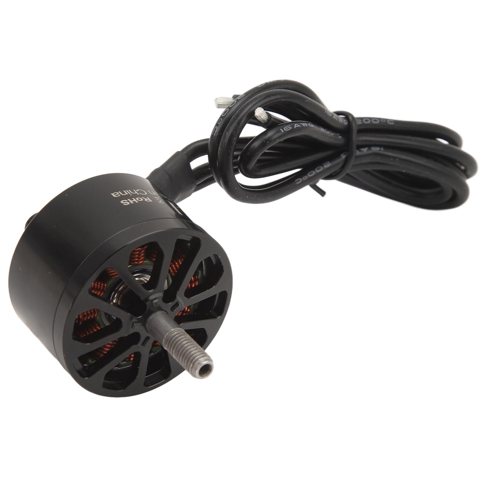 BROLEO Motore brushless per drone, rotore bilanciato preciso ad alta reattività cuscinetto di smorzamento anti pressione Motore brushless FPV CNC 6061 Alloggiamento in alluminio per 80A ESC