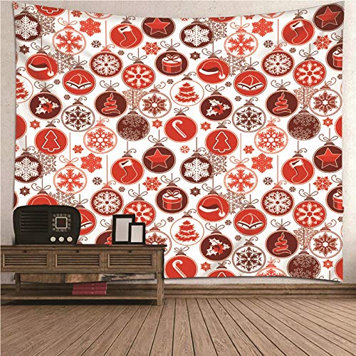 Tapiz de pared navideño KnSam de poliéster multiusos para decoración del hogar 2