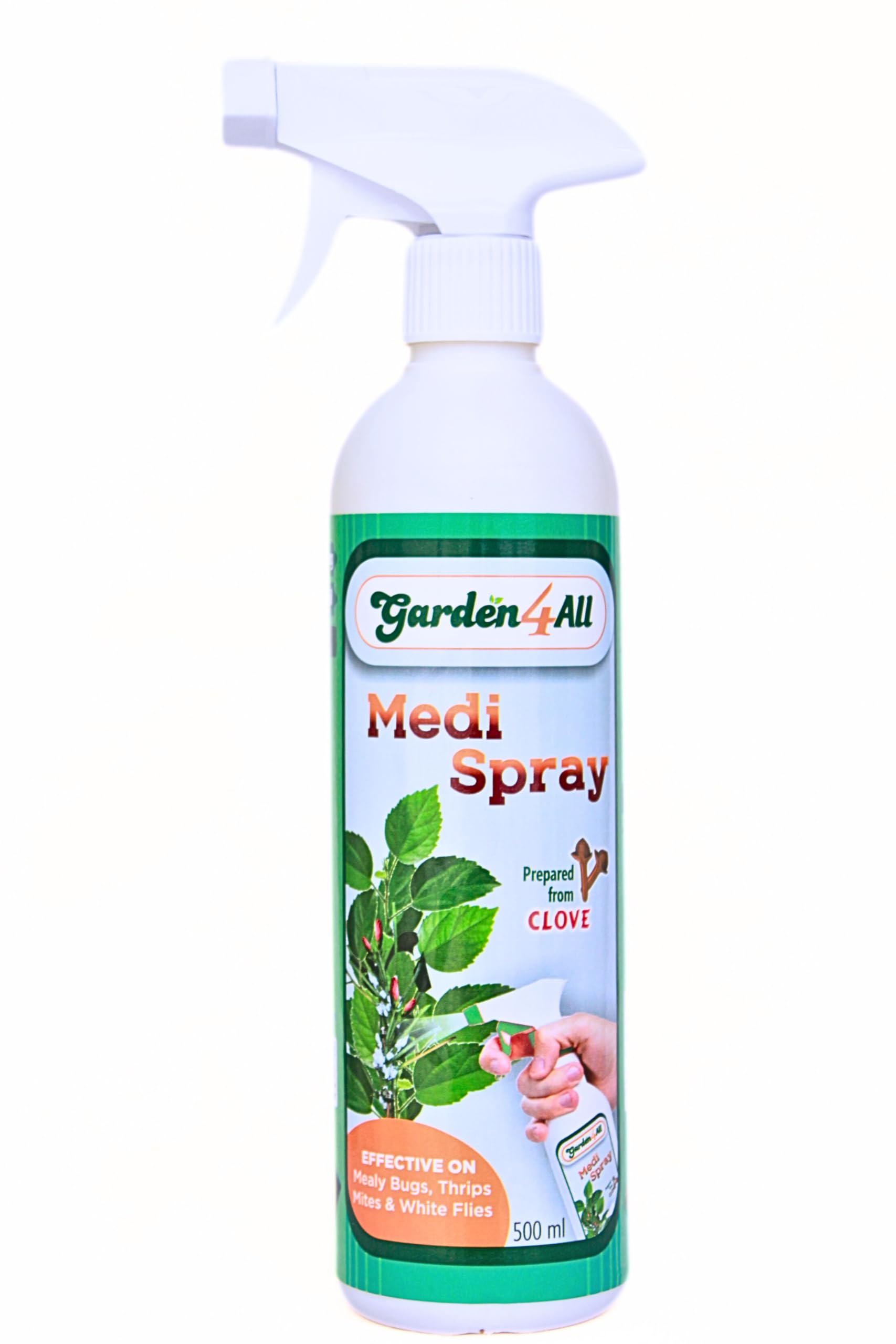 GARDEN4ALL MEDI SPRAY- Clove Based medicine to control and prevent garden insects like mealy bugs, thrips, mites and whilte flies. Excellent mealy bug buster (500 ml, Liquid spray) (B0CSBT37Q3) Amazon Price History, Amazon Price Tracker