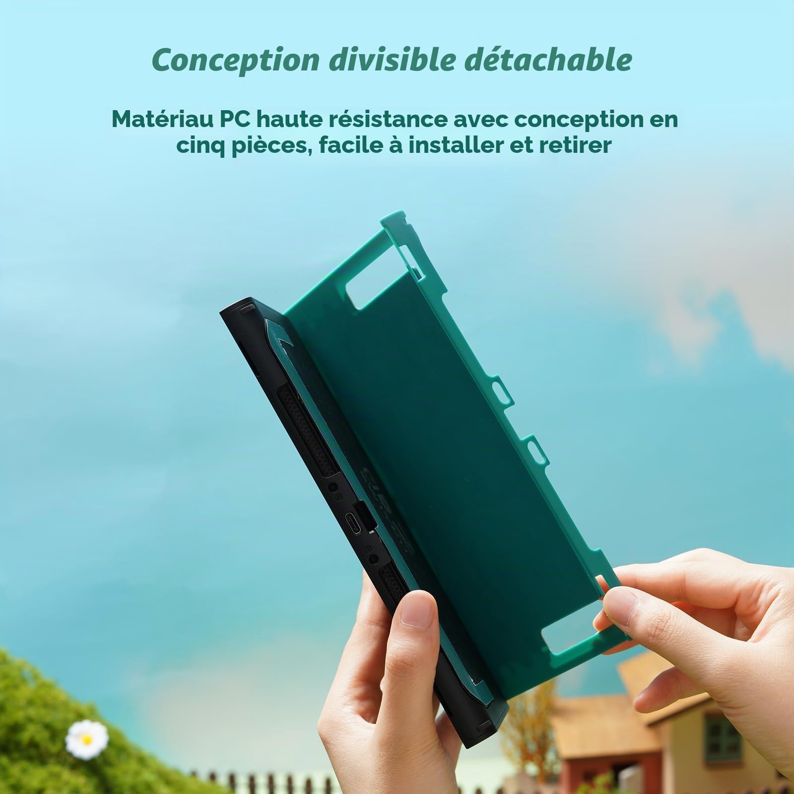 GeekShare Coque De Protection Pour Switch 2, Coque En PC Rigide, Etui Antidérapant, Anti-Rayures Et Résistante À L'Usure, Compatible Avec La Station D'Accueil