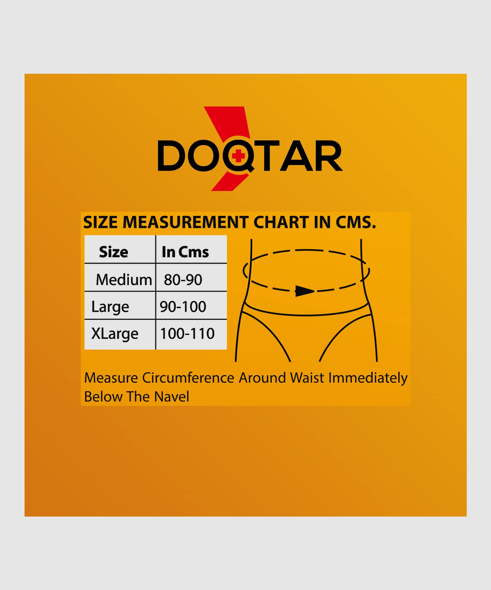 DOQTAR ABDOMINAL BELT (MEDIUM) : Amazon.in: Health & Personal Care