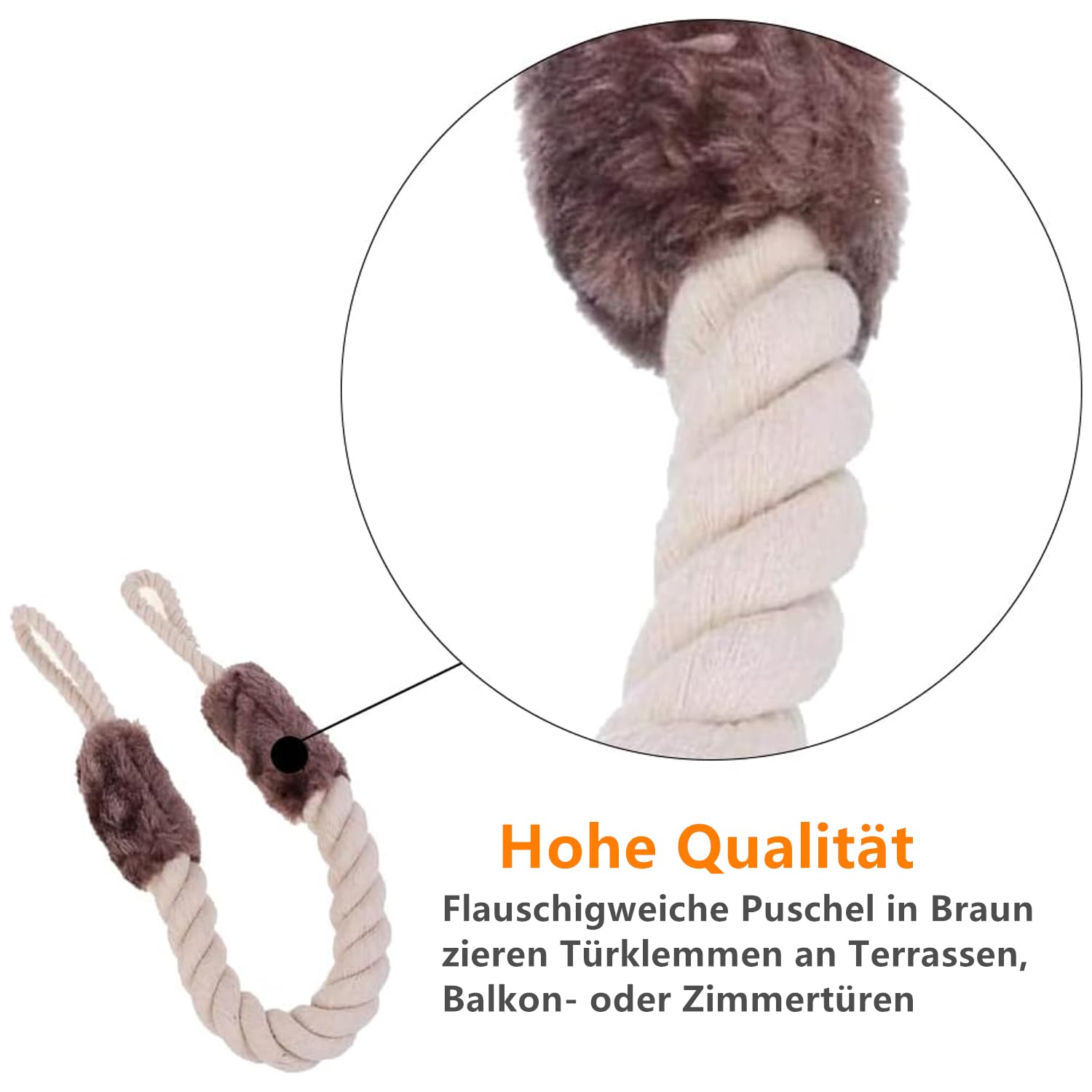 Deurkoord, klembescherming, deurtouw, plug, deurstopper, touwen, klembescherming, katoenen deurkoord, klembescherming, 2 stuks, met koord voor kinderen, baby's en peuters, deurkoorden
