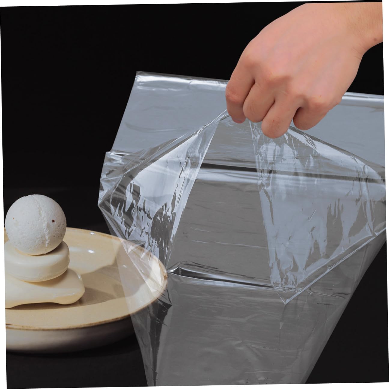 100 Schrumpfbeutel Transparent PVC Schrumpfverpackung für DIY Geschenkkorb Verpackung Praktische Schrumpfverpackungsbeutel aus Kunststoff