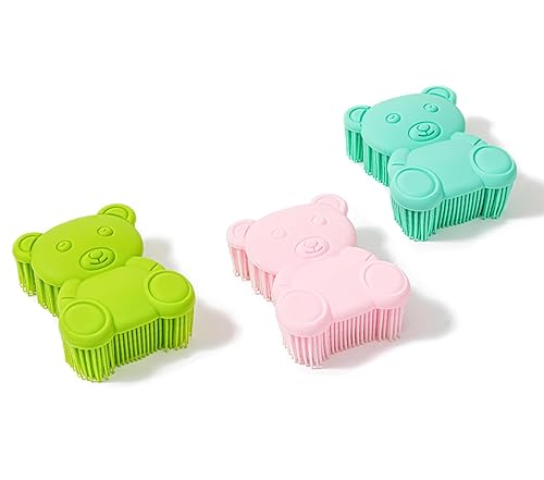 Cepillo sensorial prémium para niños o autismo, limpiador corporal de silicona suave, cepillos sensoriales 2 en 1 para terapia ocupacional, esponja