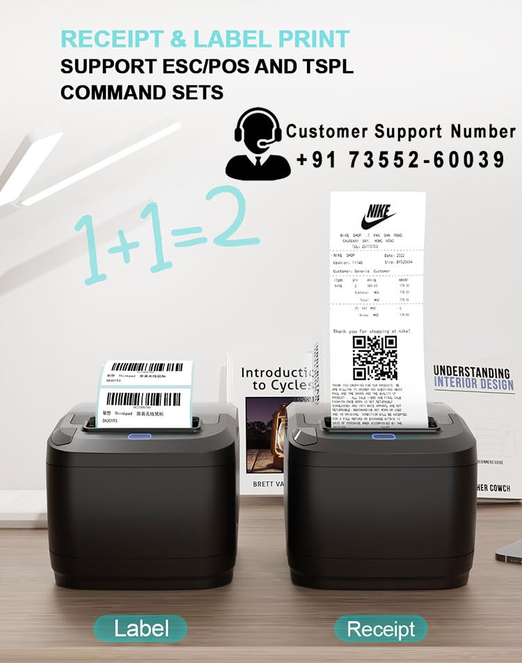 PeriPeri 80mm 3inch Bluetooth Direct Thermal Label + Receipt Printer