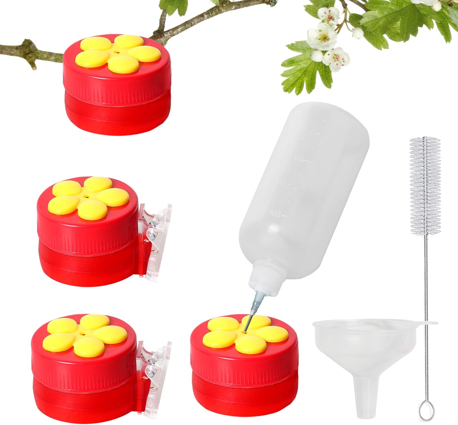 Amazon.com : 4-Pack Mini Hummingbird Ring Feeders, Hummingbird Wrist ...