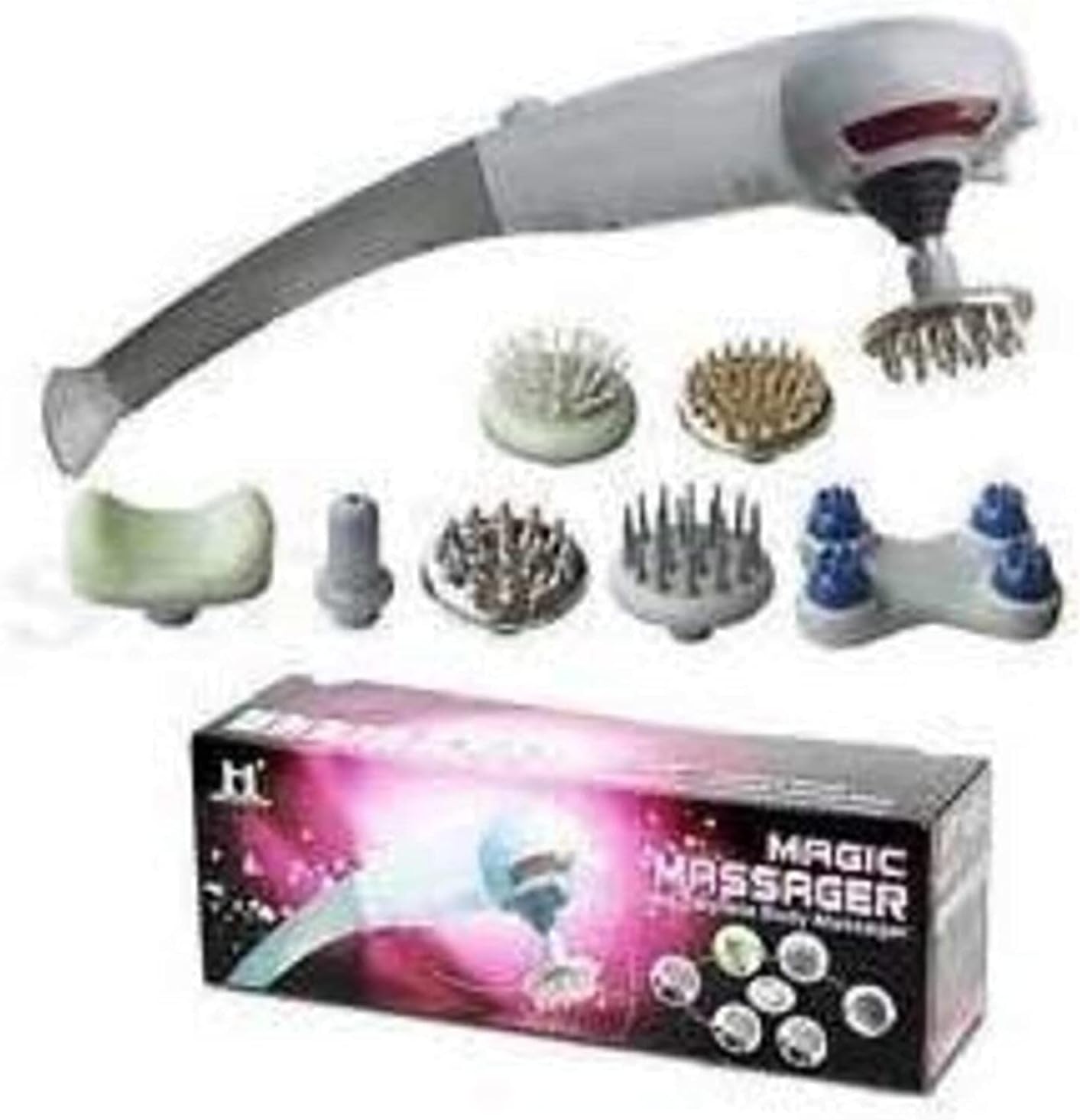 Device Maxtop 7-In1 Magic Corded Electric for Complete Body Massager (Multicolor)