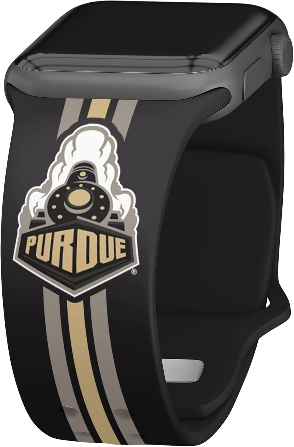 Affinity Bands Purdue Boilermakers HD Combo Package Compatible with Apple Watch and AirPods Pro (42/44/45/49mm (46mm Series 11) Short Stripes)