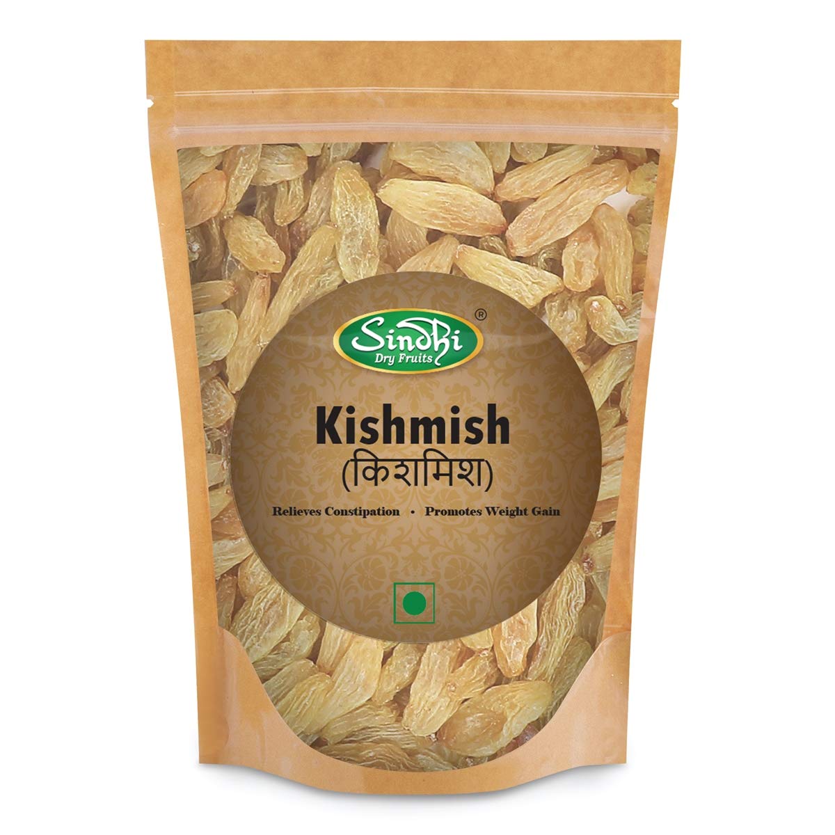 Sindhi Dry Fruits Premium Green Raisins, Hand Sorted Lambi Kishmish