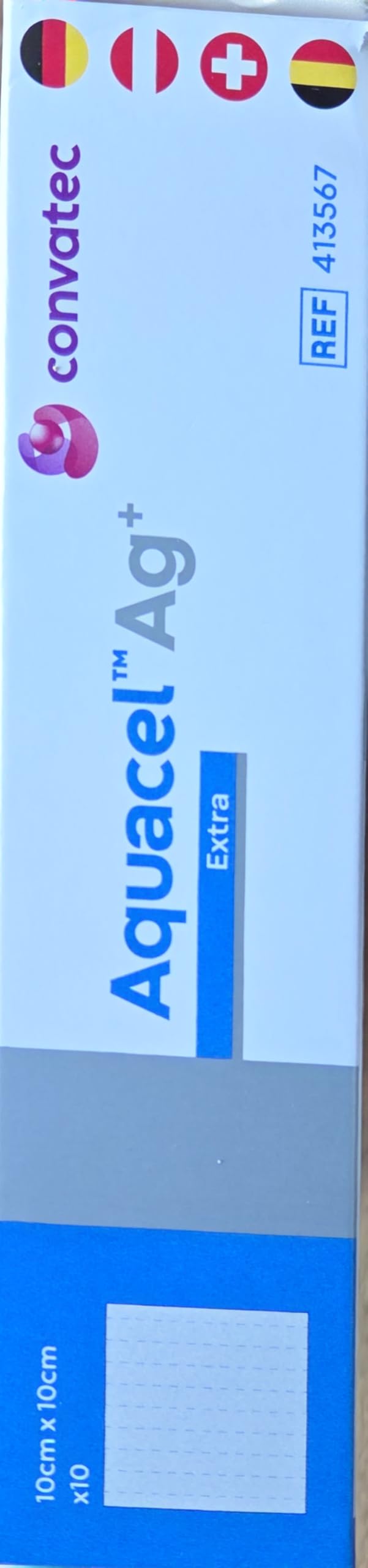 ConvaTec (Germany) GmbH AQUACEL Ag + Extra 10 x 10 cm impacchi 10 St
