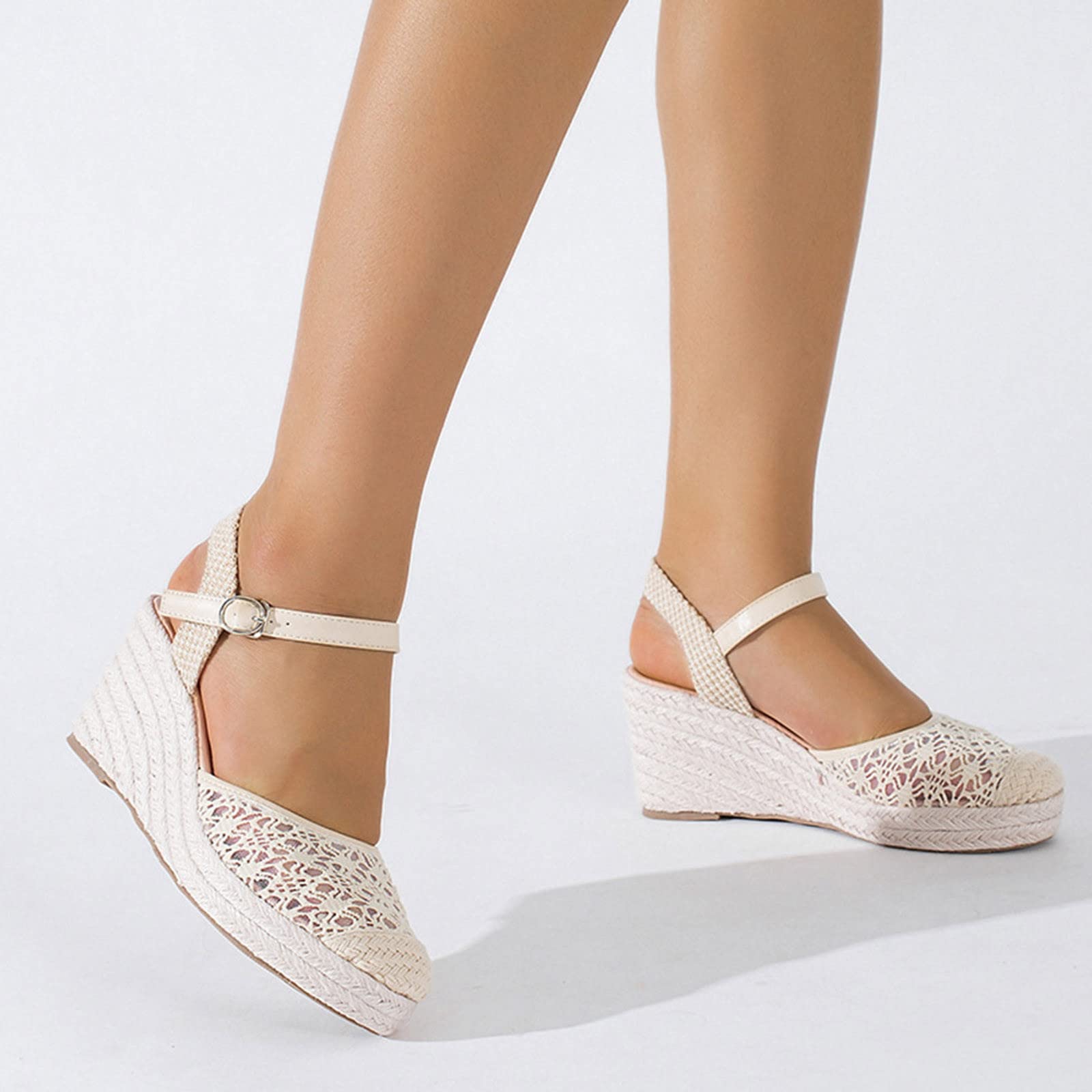 Generico Sandales Femme éTé Confortables LéGèRes AntidéRapantes Semelle Souple Respirantes Chaussures Femme éTé Mode Mules OrthopéDiques Pieds Larges Ville Vacances