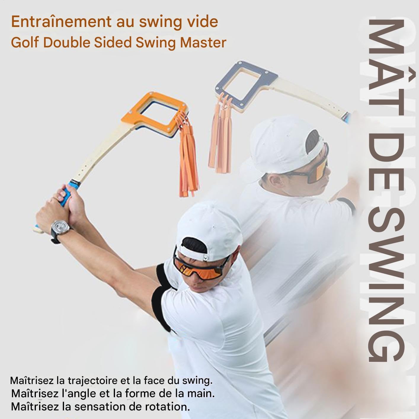 Allenatore Di Golf Swing Allenatore Di Swing Per Golf Indoor A Doppia | Accessorio Sportivo Bilanciamento Doppia Faccia Per Principianti Uomini Donne