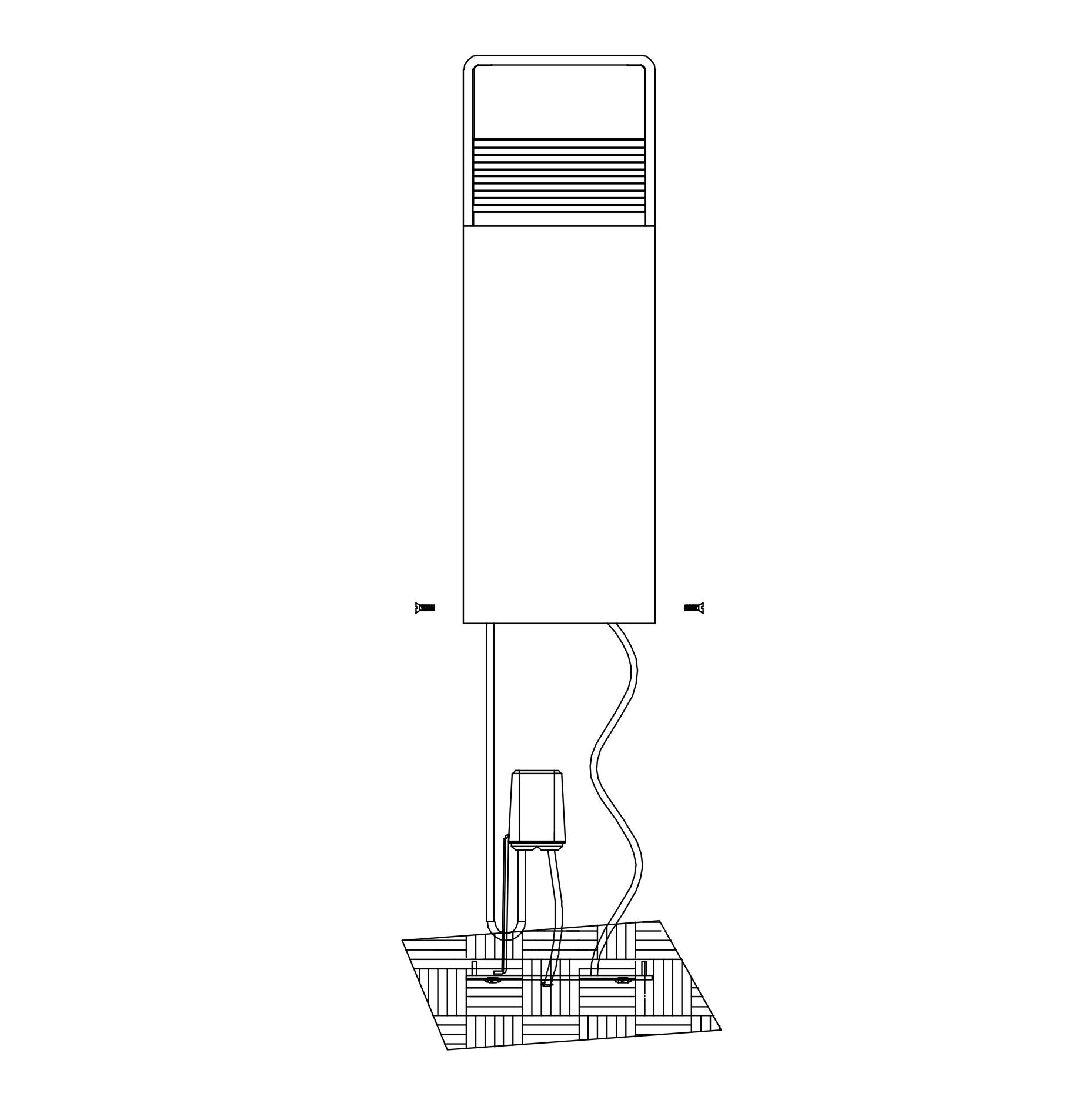 Eglo LED Lampada da esterno Doninni 1, lampada da palo singola, lampada | da palo in alluminio e plastica, colore antracite e bianco, IP44