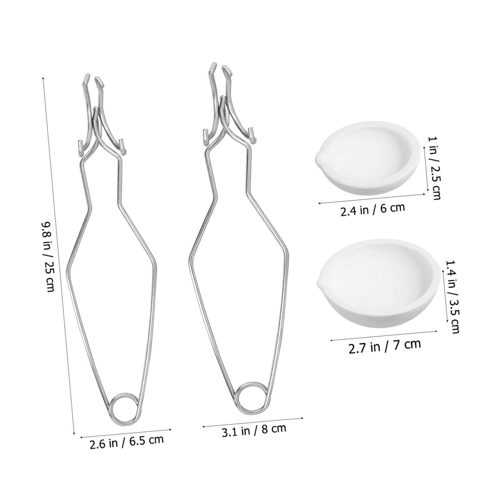 5ensembles Kit De Creusets Métal pour Fusion De Bijoux Complet avec Pince Et Bols pour Coulée Outils De Fonderie Résistants Aux Hautes Températures