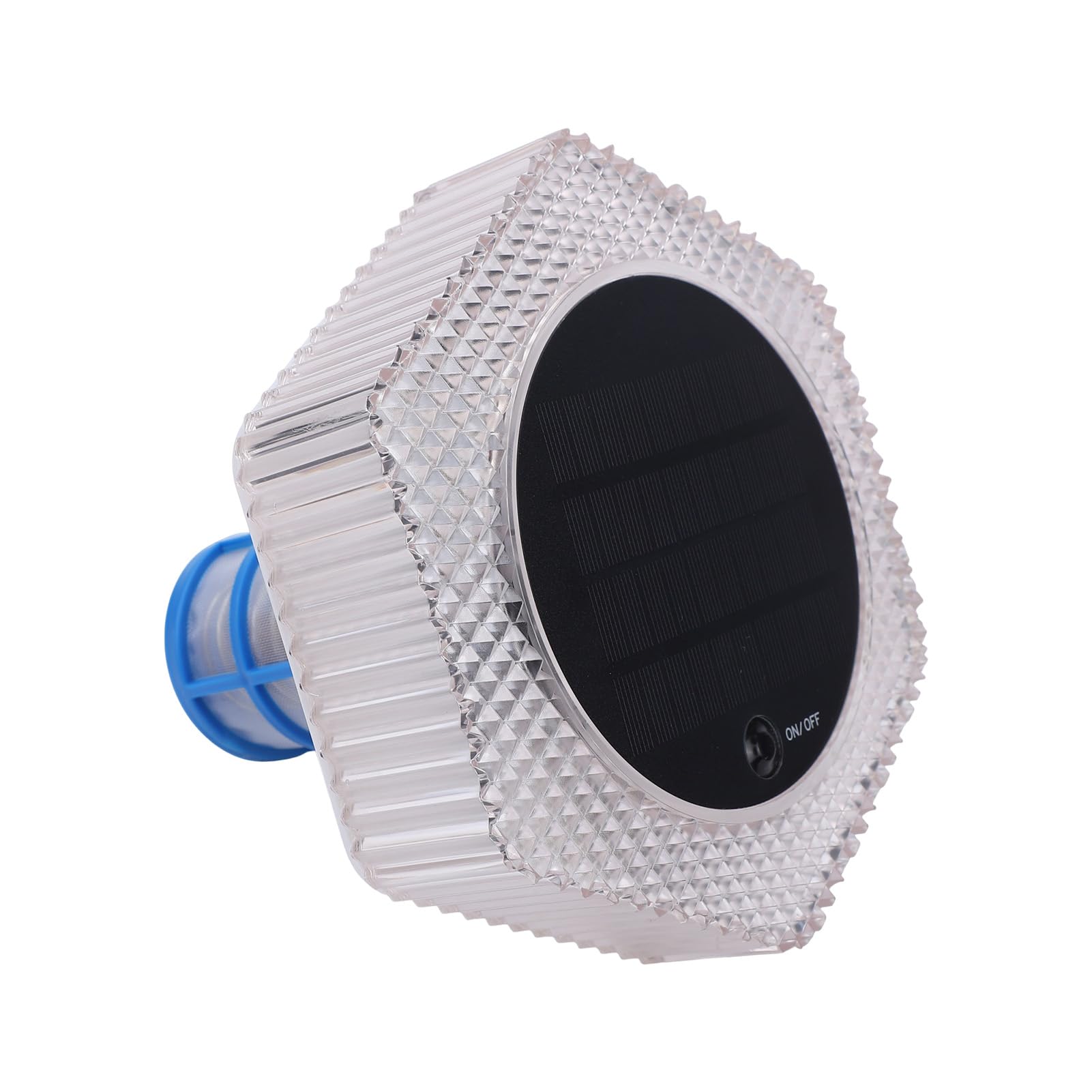 Tosuny Solar-Pool-Ionisator, Schwimmender Poolreiniger mit RGB-Farbwechsellichtern, Solarbetriebener Wasserreiniger für Salzwasser-Spa, Automatische Nachtbeleuchtung, Wetterbeständige Pool-Dekoration