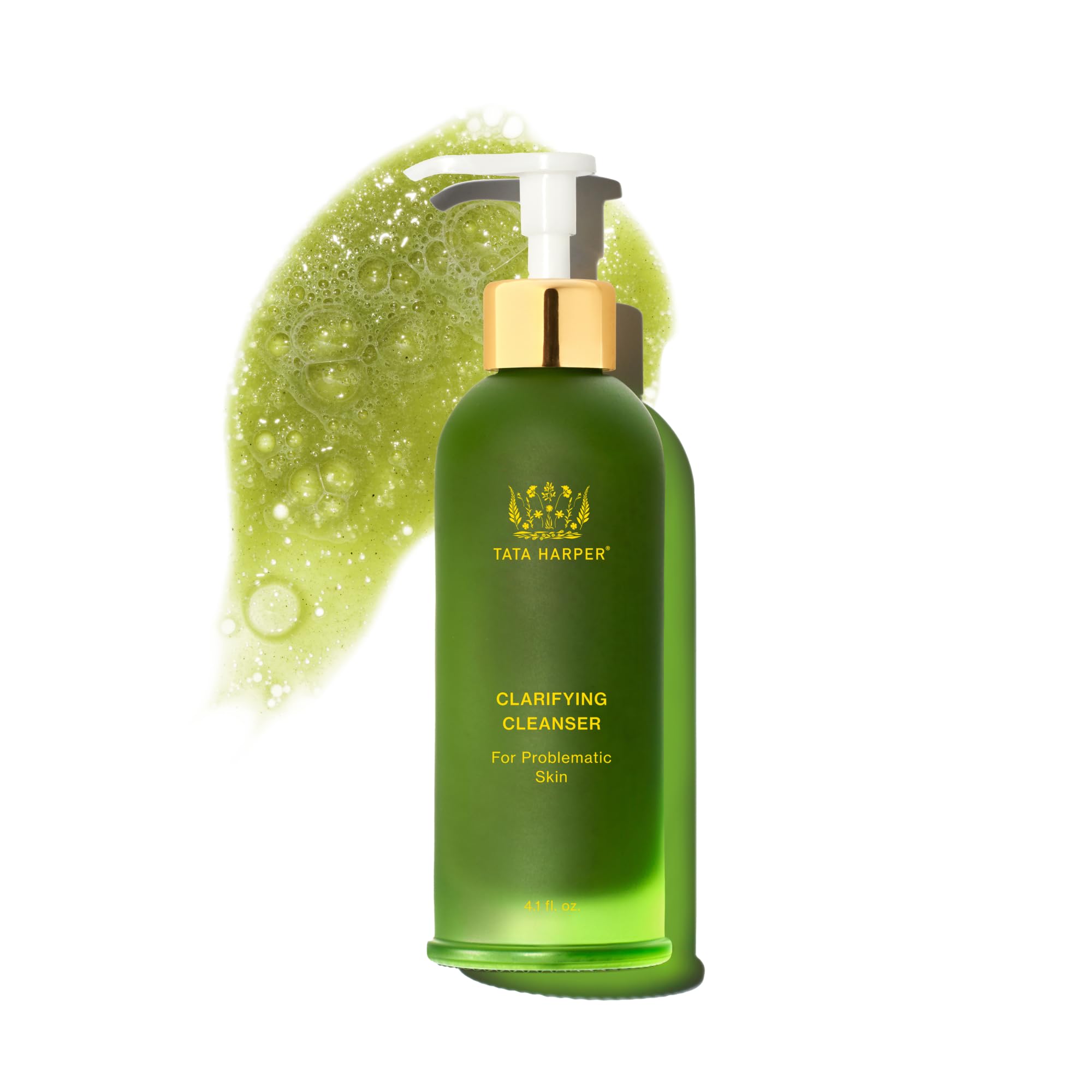 Tata Harper Clarifying Cleanser, Oil-Control Foaming Face Wash, Natural Ingredients, For Oily, Blemish Prone Skin 4.1 fl oz / 125 ml: Full Size