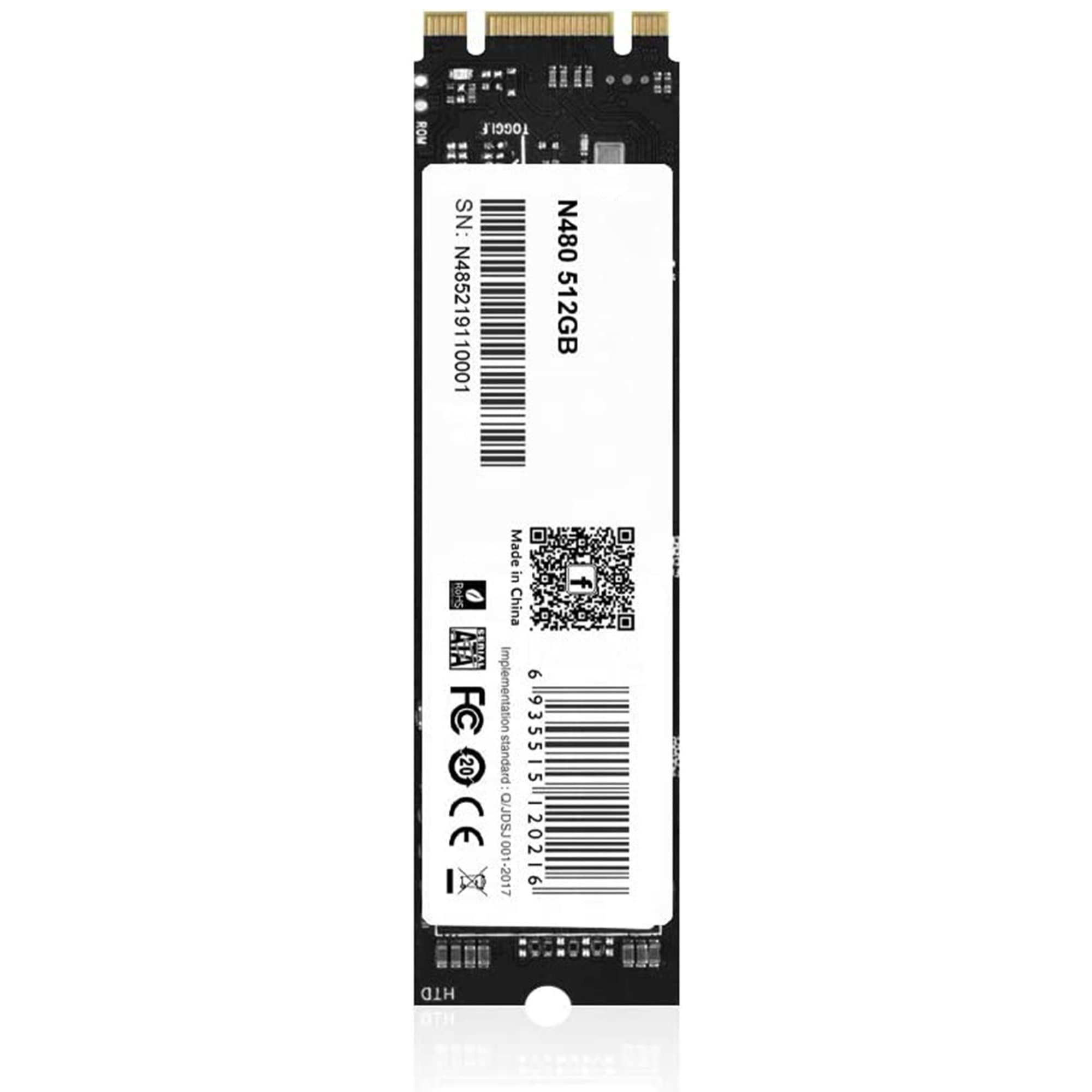 SIMPLETEK Memoria SSD M.2 SATA NGFF 512GB 2280 | Disco Archiviazione a Stato Solido 6.0Gb/s | compatibile con interfaccia SATA2 (3.0GB/s)