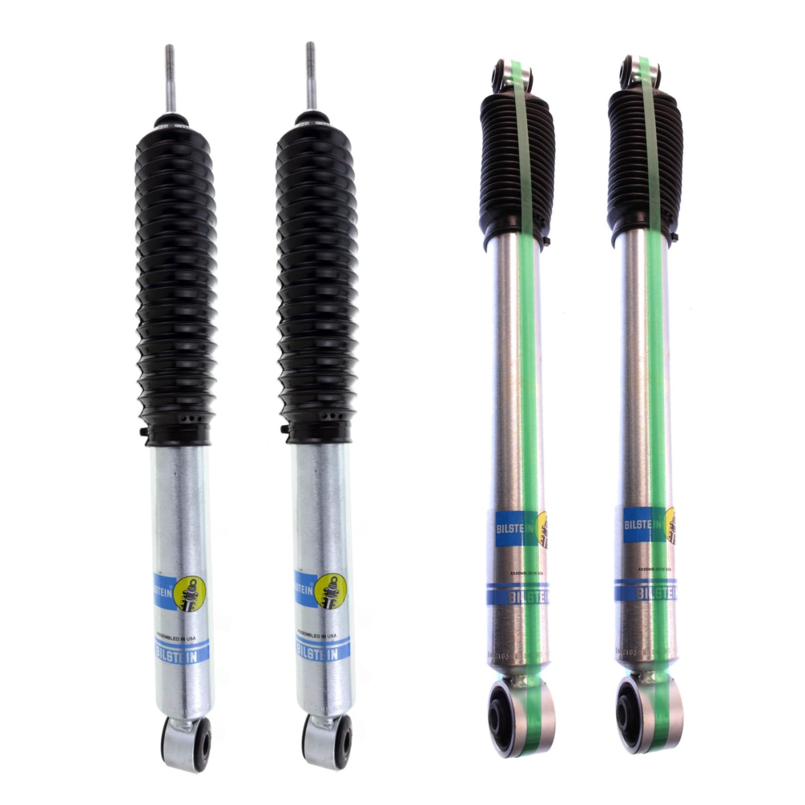 Bilstein 5100 Series Set of Front & Rear Monotube Shocks fits 2001 2003 Silverado 1500 HD with 4" Lift | Includes TrendsAuto Decal | 24-187183 24-