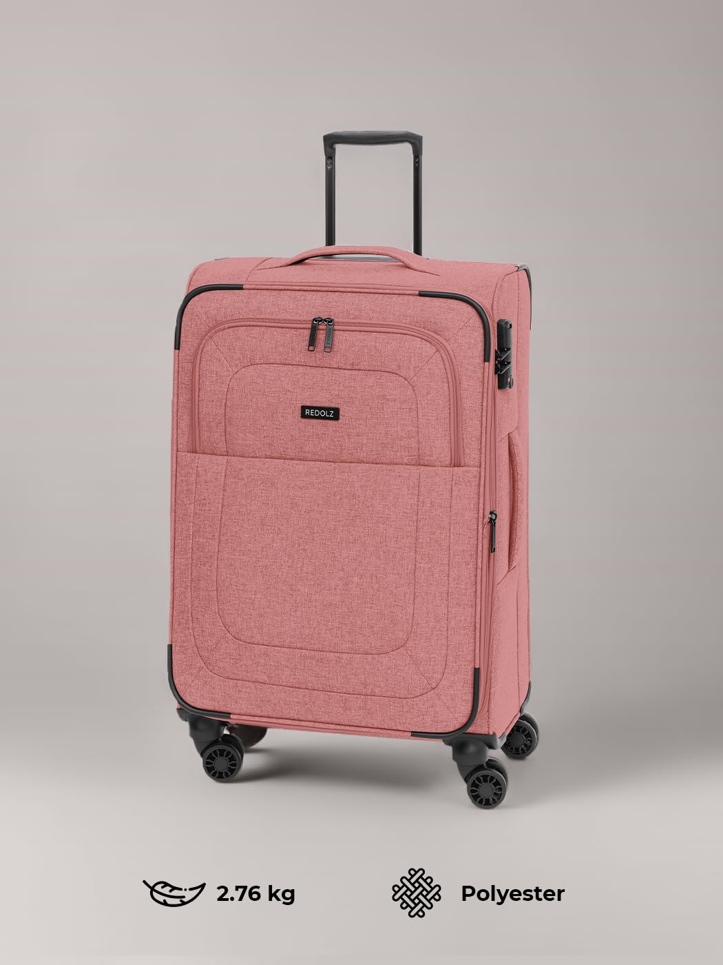 REDOLZ Essentials 12 artykułów podstawowych, rose, M (67 cm) 4-Rad erweiterbar, Klasyczny