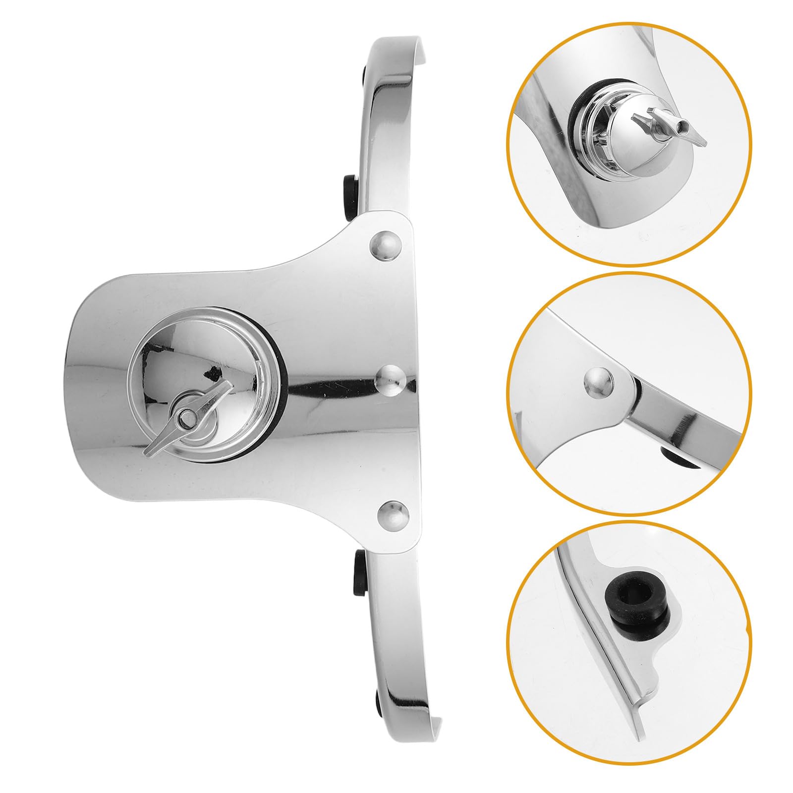Cabilock Soporte Metálico para Batería de Percusión con Base de Tornillo, Resistente y Antiruido, Tamaño 10 Pulgadas, Adecuado para Presentaciones y Escenario