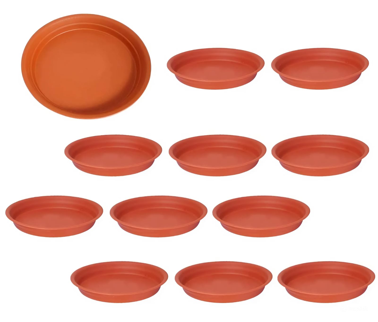 FBB UV Treated Round Bottom Tray Plate Saucer | Plastic Pot-Terracotta Color | Circular Pots | Heavy Duty Highly Durable Plant Saucers | Indoor Home Decor & Outdoor Balcony Garden (12, 10 INCH) (B0DFM2NRLV) Amazon Price History, Amazon Price Tracker