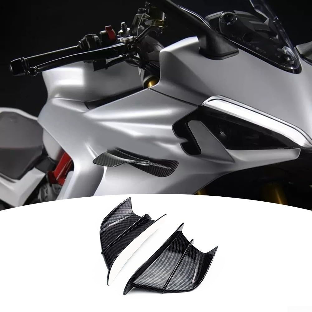 Eleganti alettoni in carbonio per Ducati Panigale V2 V4 migliorano l'aspetto della moto