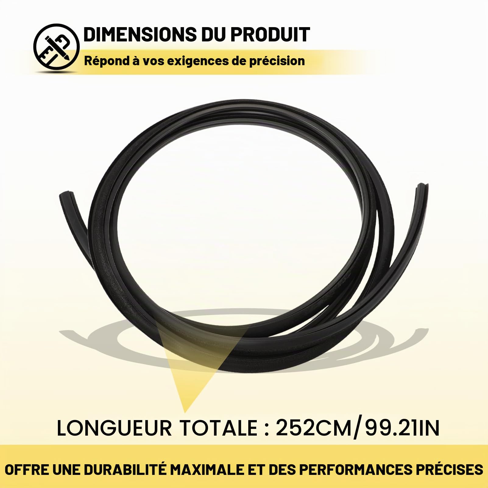 Bandes D'éTanchéIté Joint Toit Ouvrant 8D0877297 Pour A4 Seat Altea Leon Toledo Volkswagen Golf Passat Caoutchouc éTanche